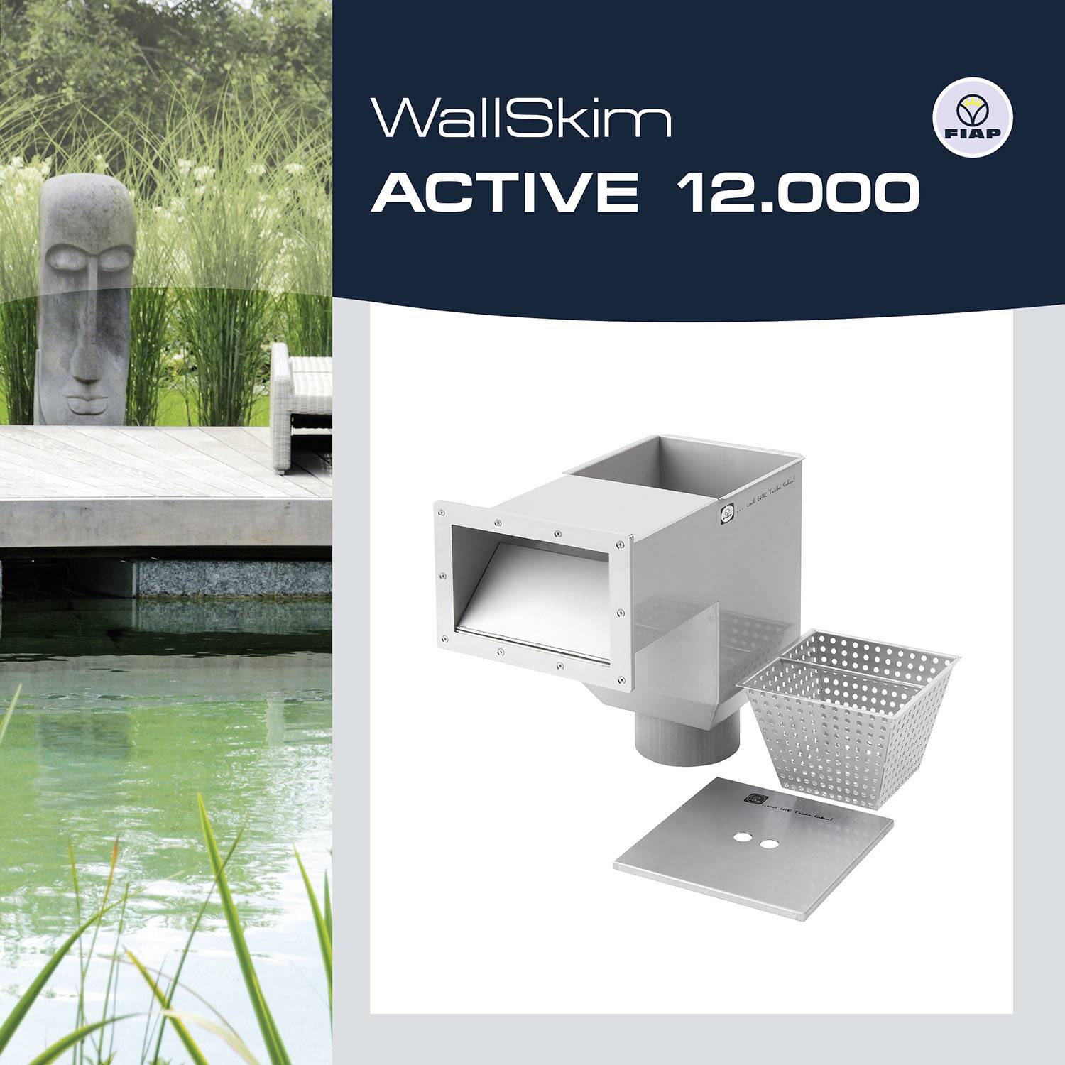 FIAP 2400 WallSkim Active Oberflächenskimmer (L x B x H) 720 x 280 x 520mm 1St.