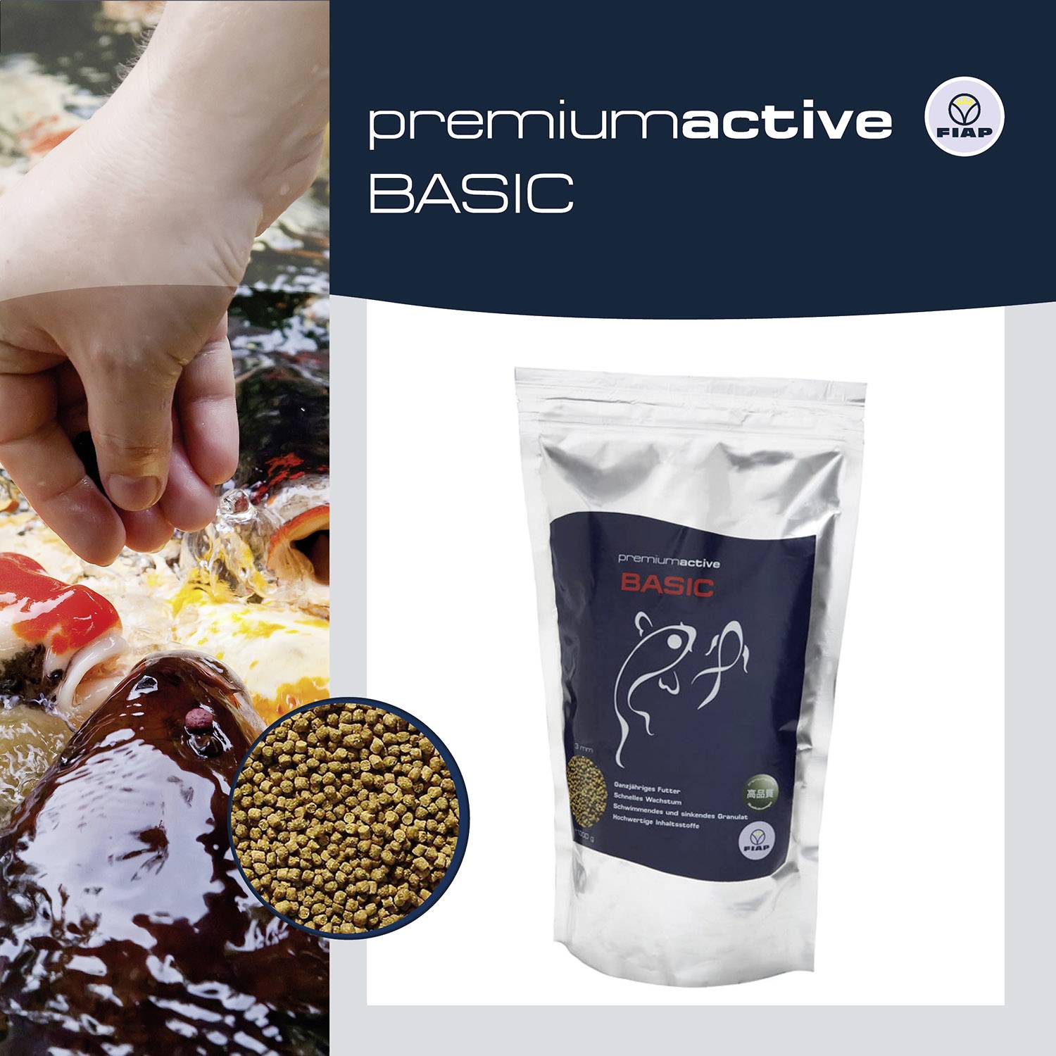FIAP 3985 premiumactive BASIC 3mm Fischfutter 1000g