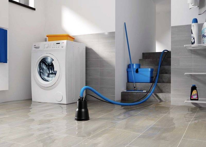 Zehnder Pumpen 13187 Flachsaugende Tauchpumpe 5500 l/h 7m