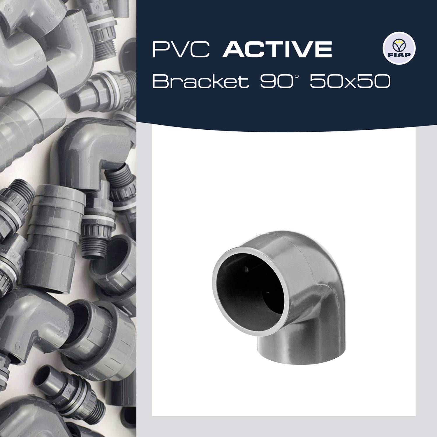 FIAP 2442 PVC-Winkel (L x B) 50mm x 50mm 1St.