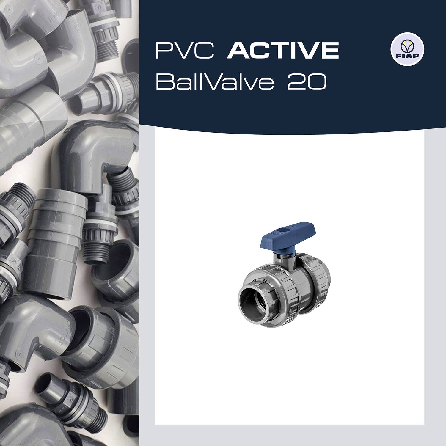 FIAP 2471 Kugelhahn 20 x 20mm Kugelhahn (Ø x H) 20mm x 20mm 1St.