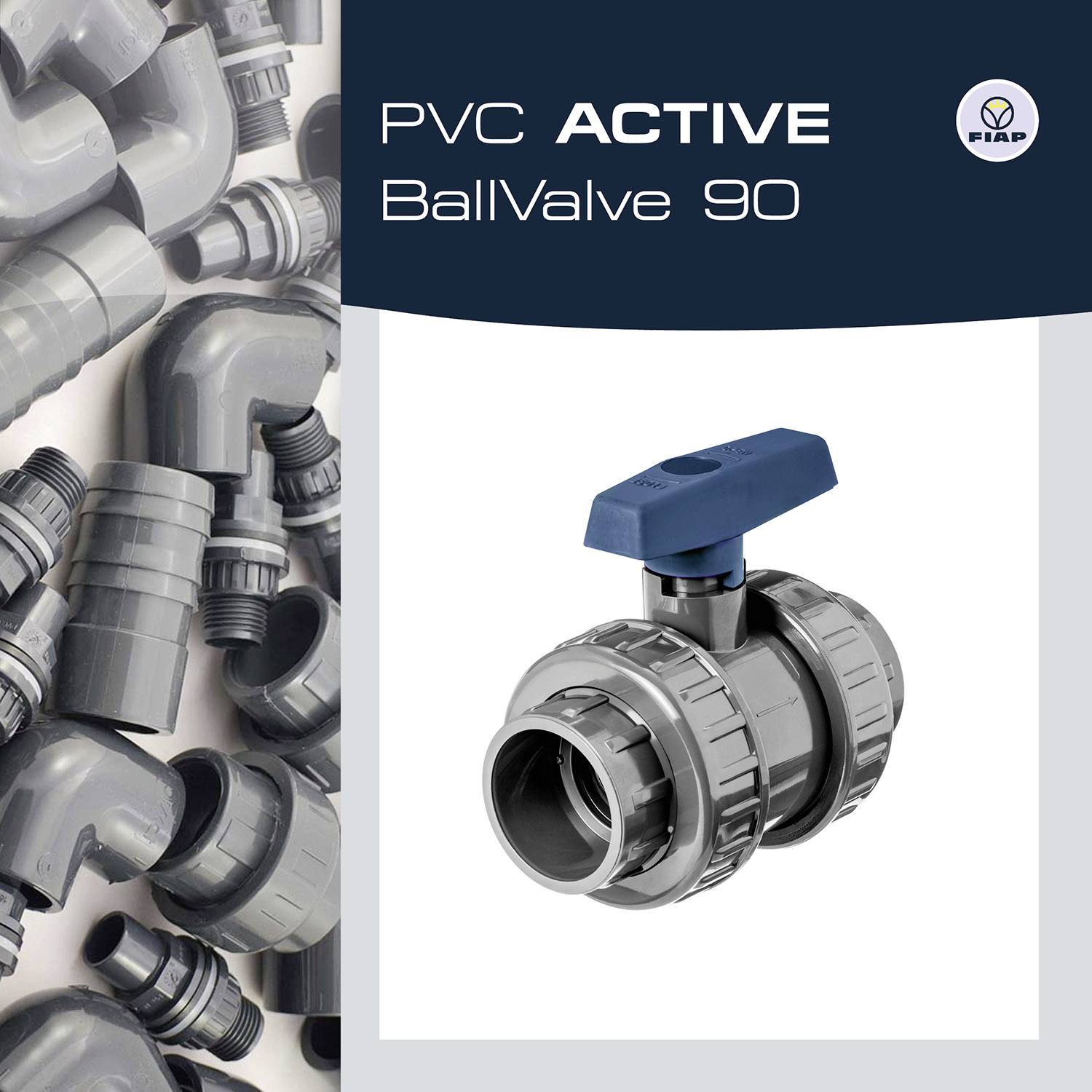 FIAP 2478 Kugelhahn 90 x 90mm Kugelhahn (Ø x H) 90mm x 90mm 1St.