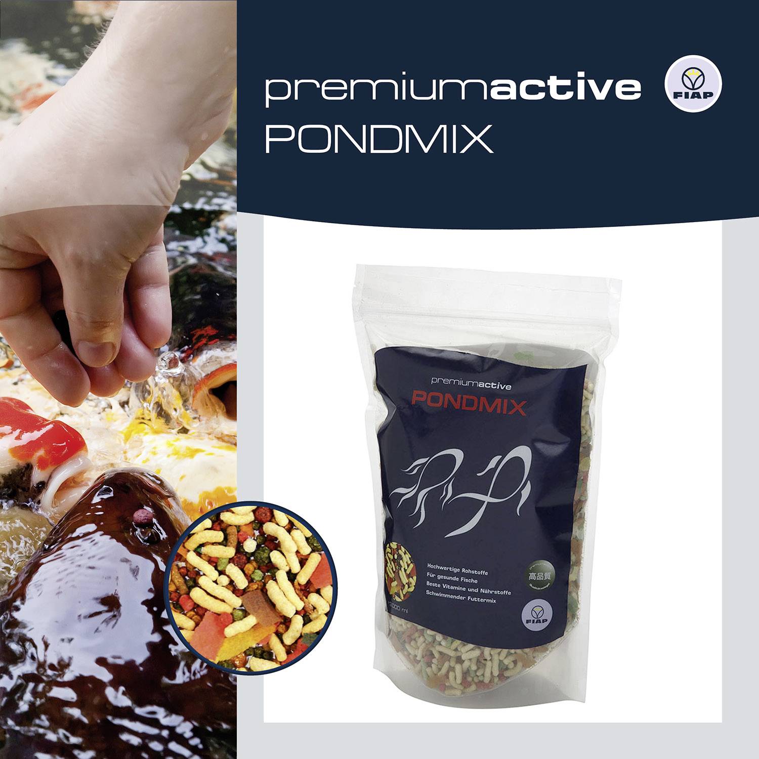 FIAP 3980 Premiumactive Pondmix Fischfutter 3000ml