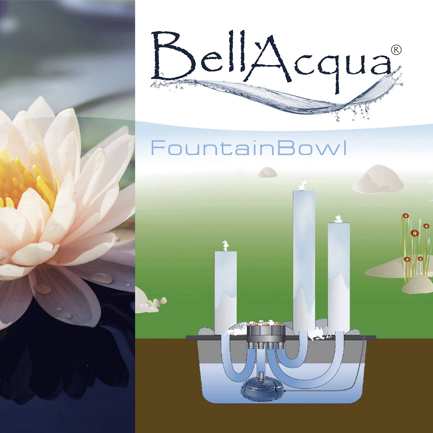 FIAP 3145 Fountainbowl Active 65 rund Wasserbecken (Ø x H) 670mm x 370mm 1St.