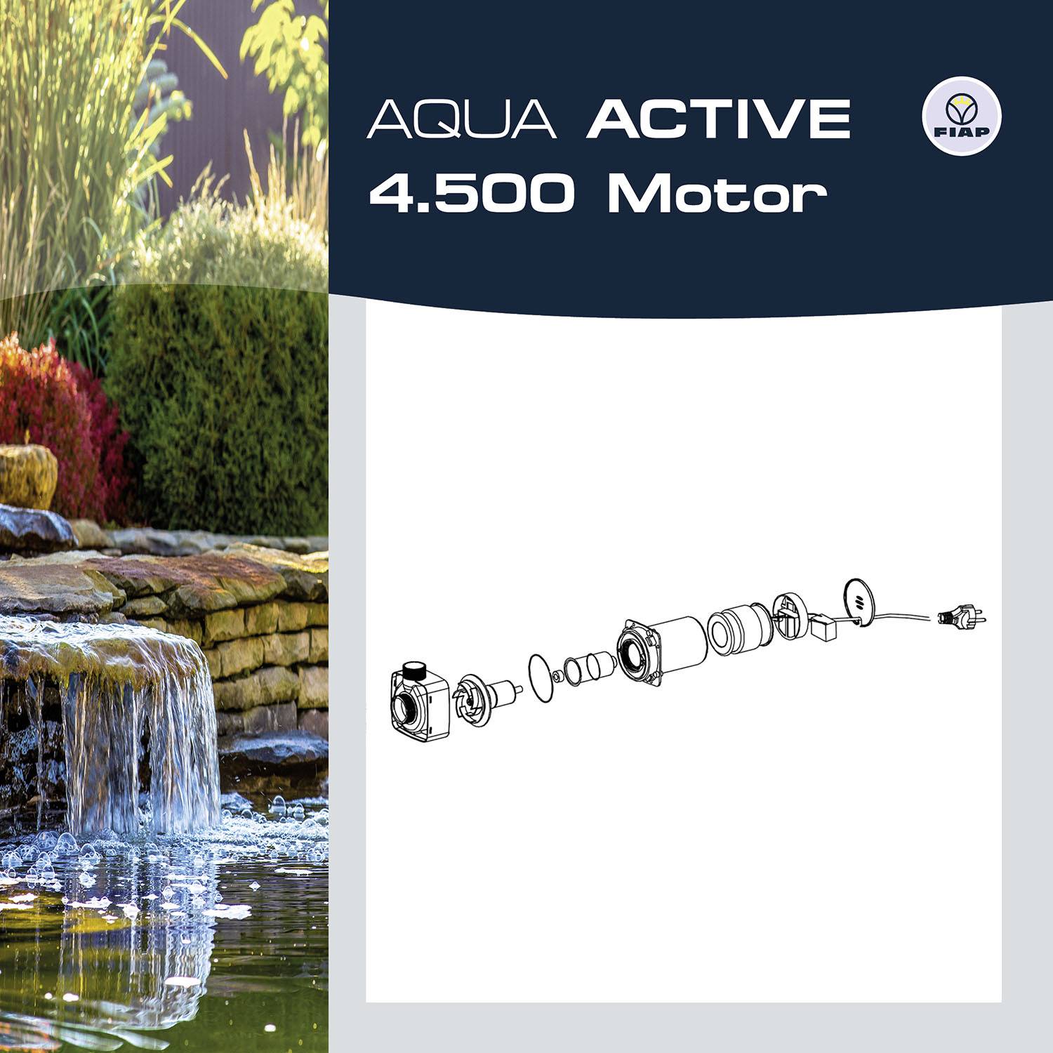 FIAP 2700-1 AQUA ACTIVE 4.500 Motor Teichpumpen-Motor 4500 l/h