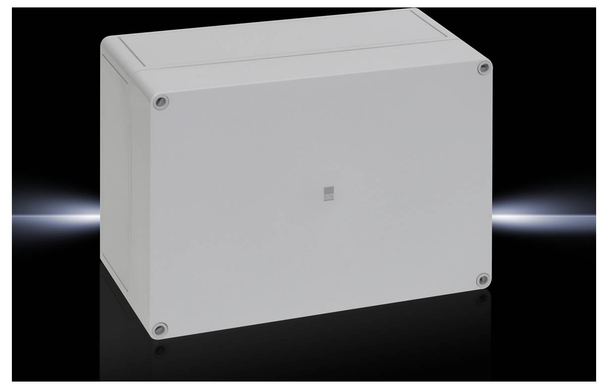 Ein rechteckiger, grauer Kasten auf schwarzem Hintergrund.