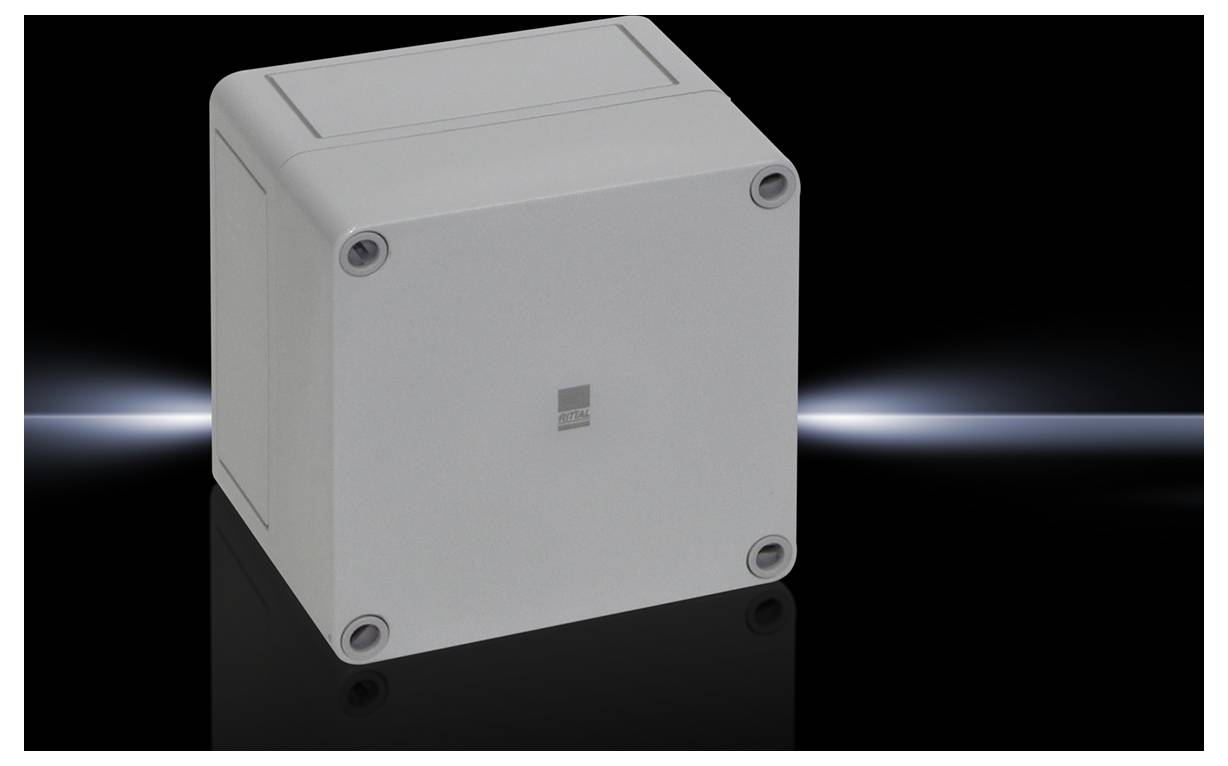 Rittal PK 9507.000 Installations-Gehäuse 110 x 110 x 90 Polycarbonat Lichtgrau (RAL 7035) 1 St.