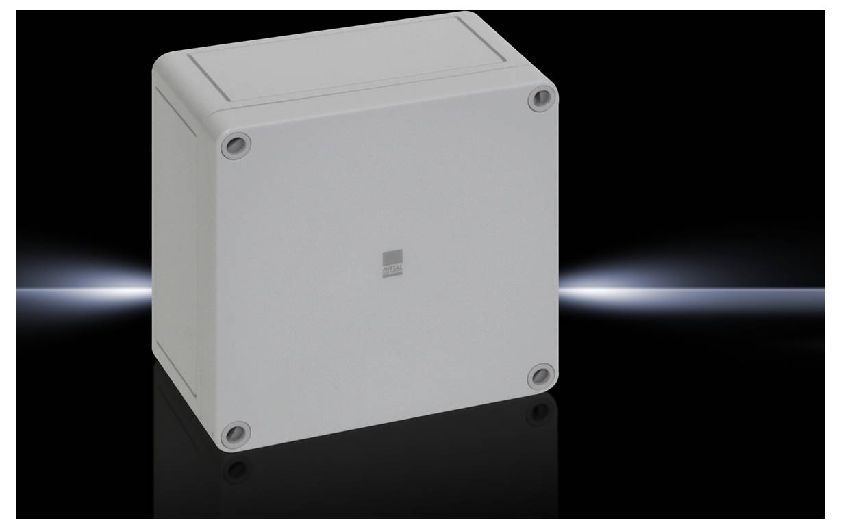Rittal PK 9510.000 Installations-Gehäuse 130 x 130 x 75 Polycarbonat Lichtgrau (RAL 7035) 1 St.