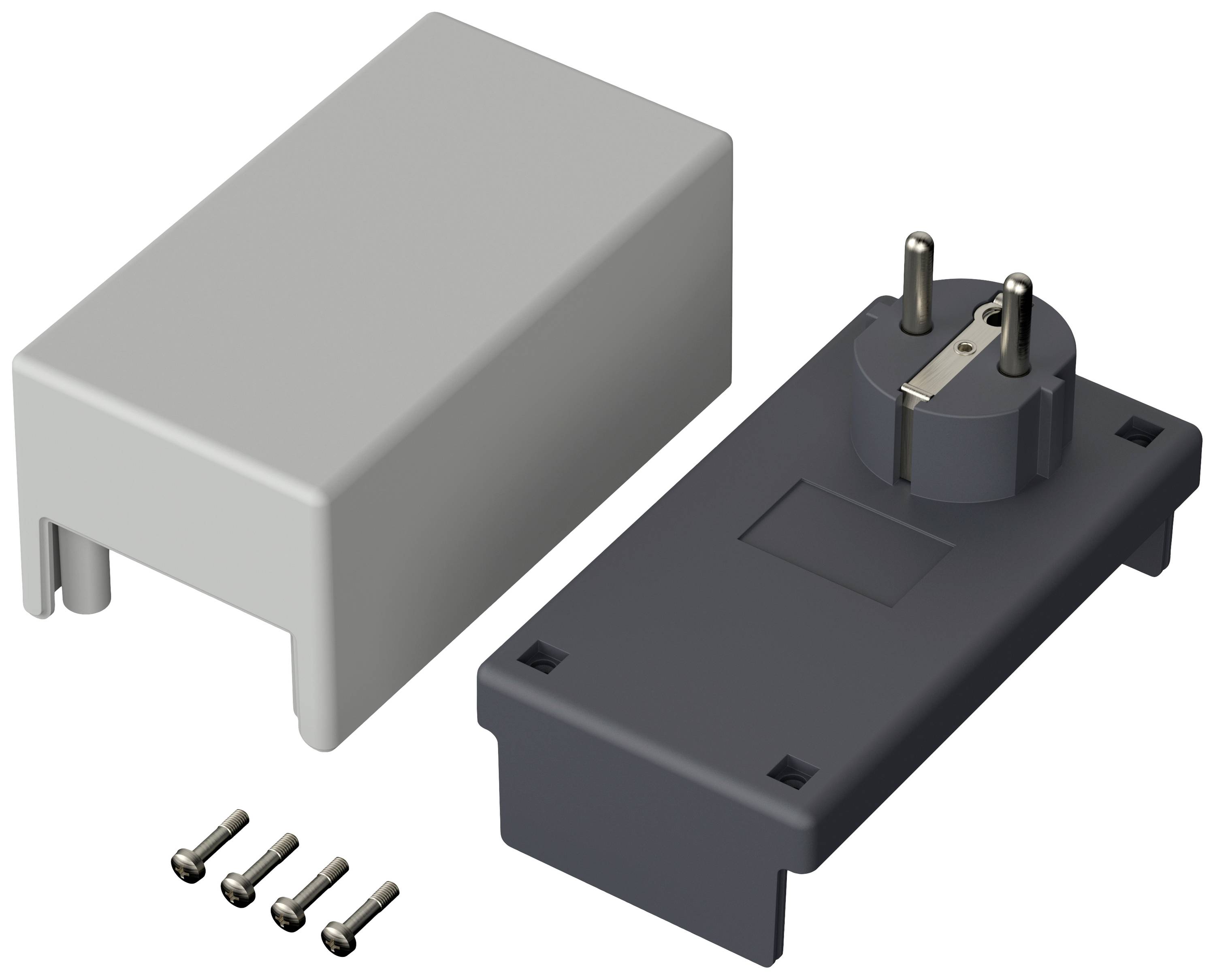 Bopla ELETEC SE 435 E/CEE Stecker-Gehäuse 120 x 65 x 66 ABS, Polycarbonat Lichtgrau, Graphitgrau 1St.