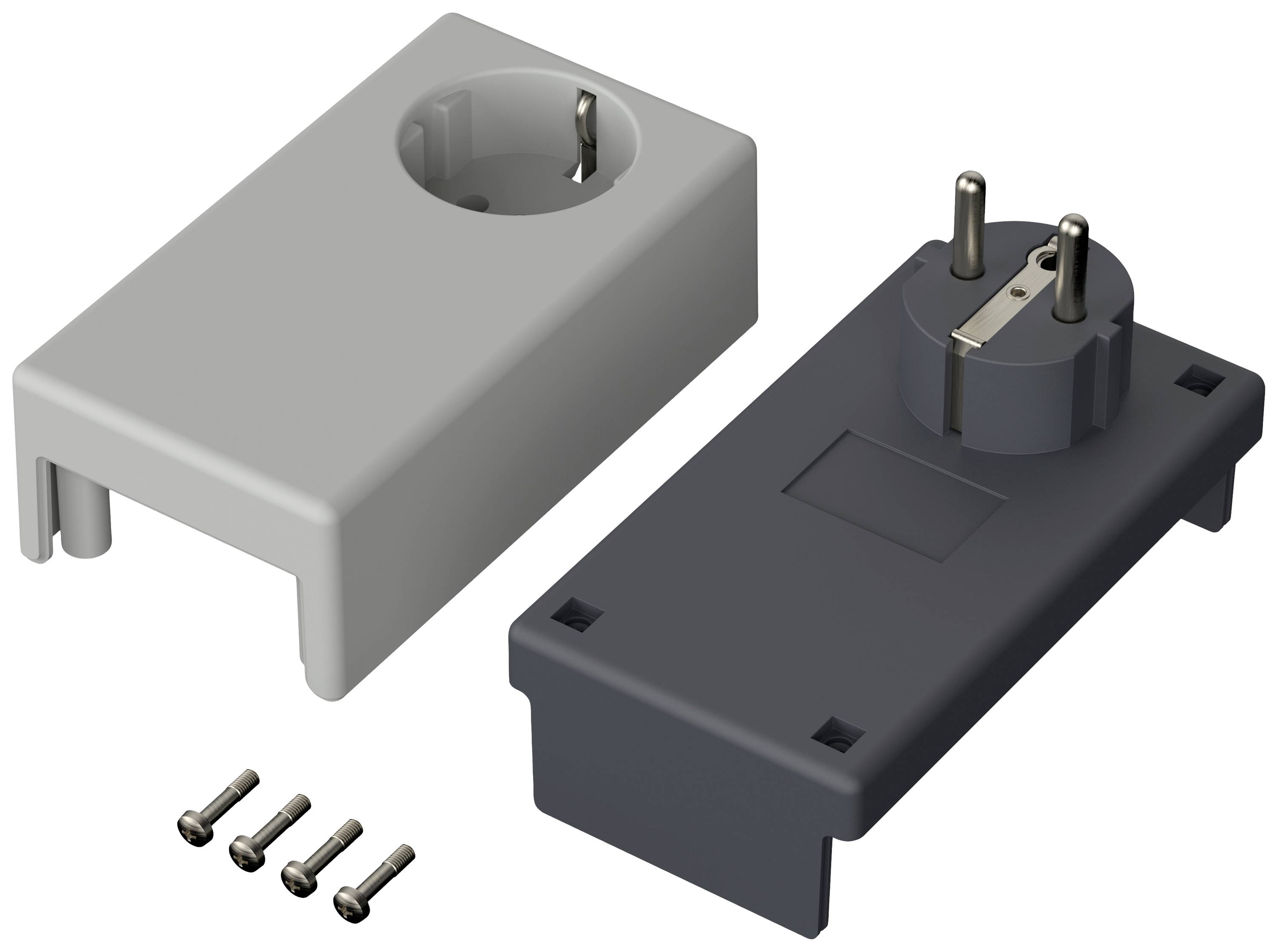 Bopla ELETEC SE 432 DE/CEE Stecker-Gehäuse 120 x 65 x 50 ABS, Polycarbonat Lichtgrau, Graphitgrau 1St.