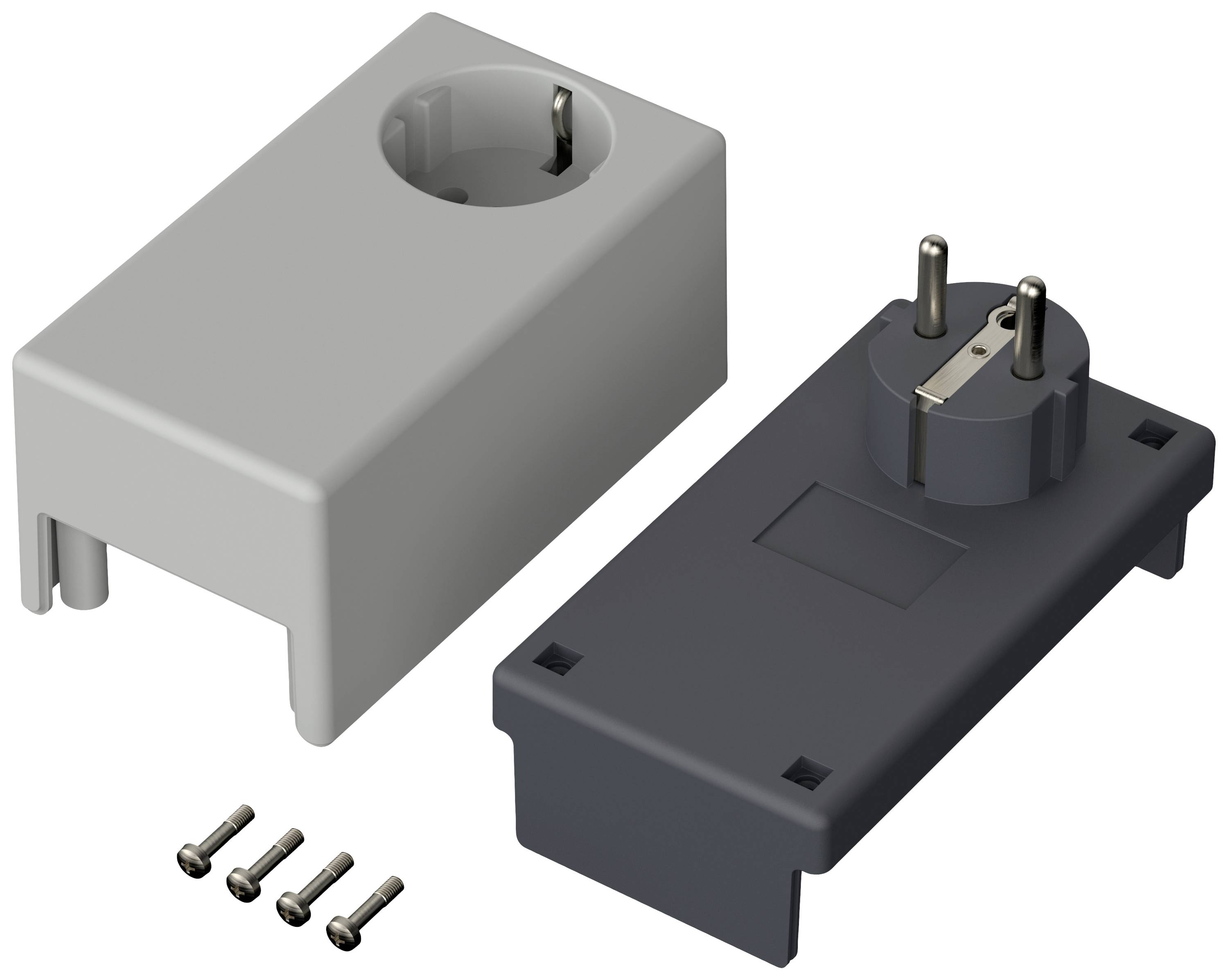 Bopla ELETEC SE 435 DE Stecker-Gehäuse 120 x 65 x 66 ABS, Polycarbonat Lichtgrau, Graphitgrau 1St.
