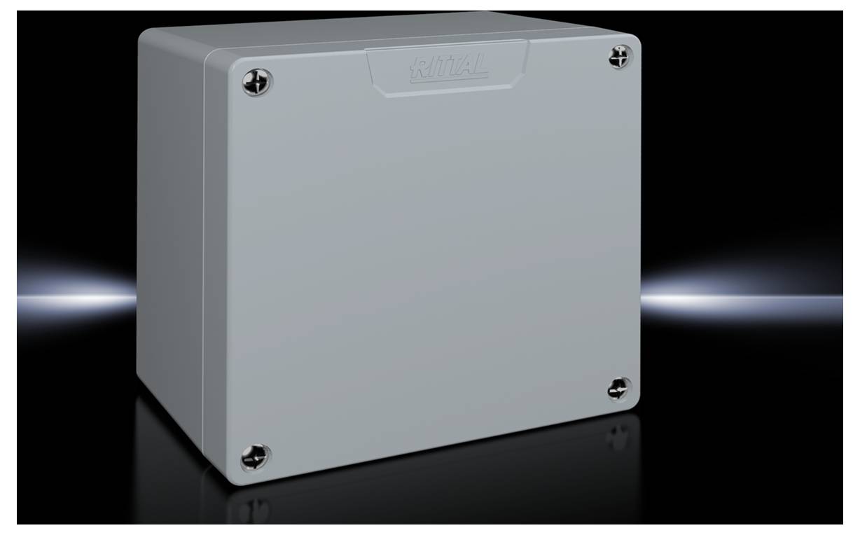 Rittal GA 9112.210 9112.210 Universal-Gehäuse 160 x 90 x 160 Aluminium Grau (RAL 7001) 1St.