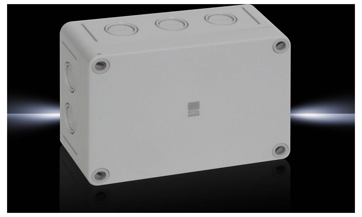 Rittal PK 9508.050 Installations-Gehäuse 130 x 94 x 57 Polycarbonat Lichtgrau (RAL 7035) 1St.
