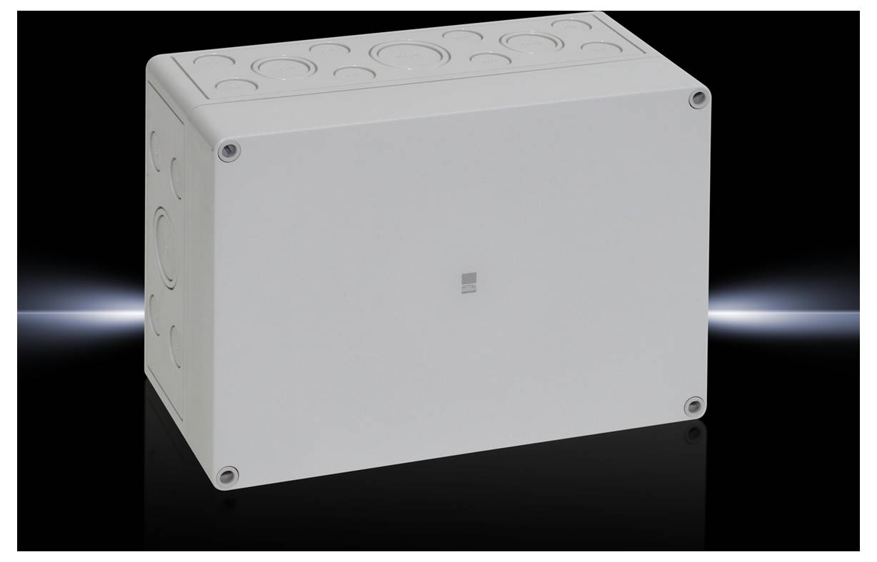 Rittal PK 9521.050 Installations-Gehäuse 254 x 180 x 111 Polycarbonat Lichtgrau (RAL 7035) 1 St.