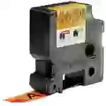 DYMO Schriftband IND RHINO 18436 Vinyl Bandfarbe: Orange Schriftfarbe:Schwarz 19mm 5.5m DYMO Schriftband IND RHINO 18436 Vinyl Bandfarbe: Orange Schriftfarbe:Schwarz 19mm 5.5m