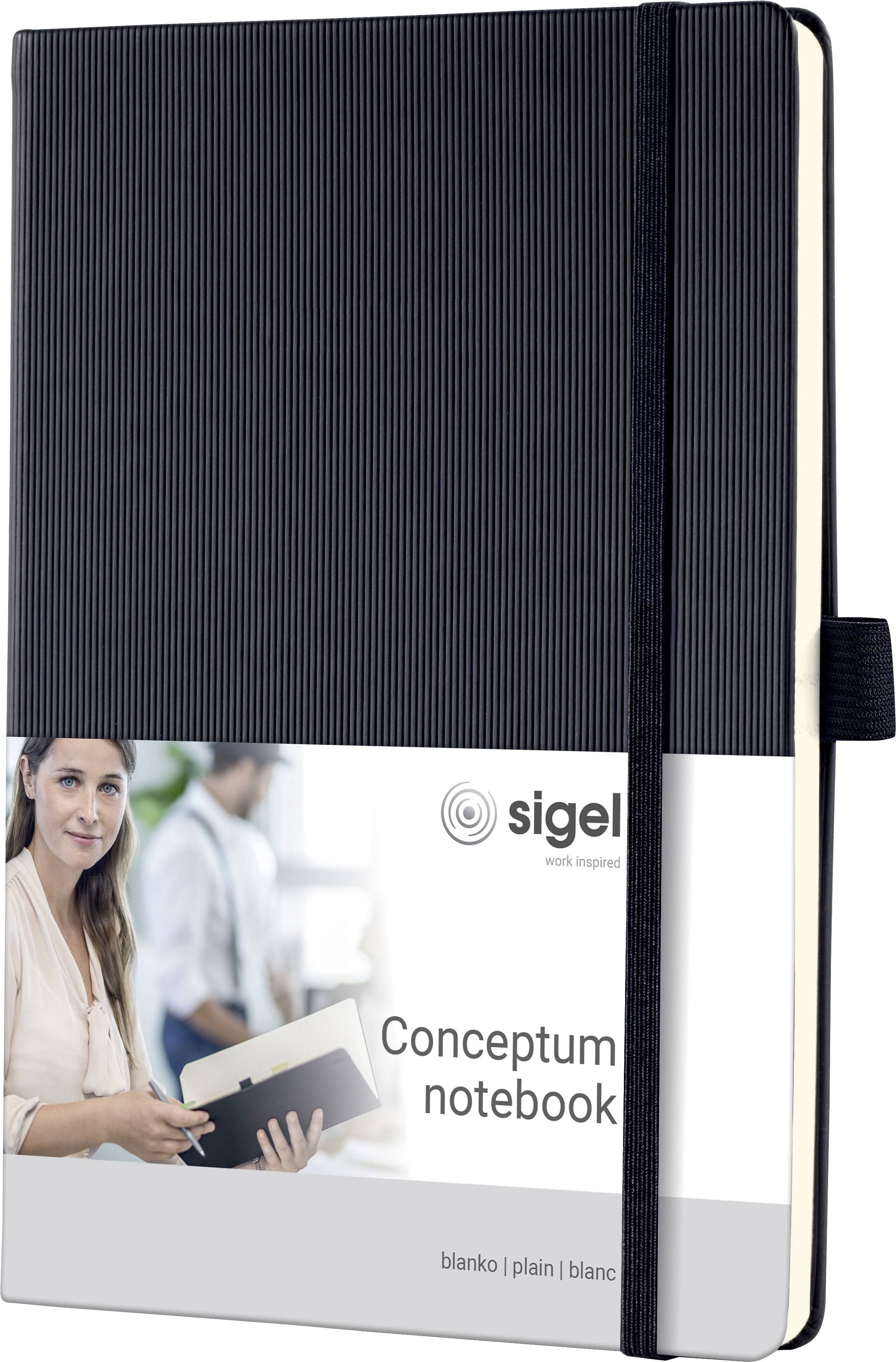 Sigel CONCEPTUM® CO120 Notizbuch blanko Schwarz Anzahl der Blätter: 97 DIN A5
