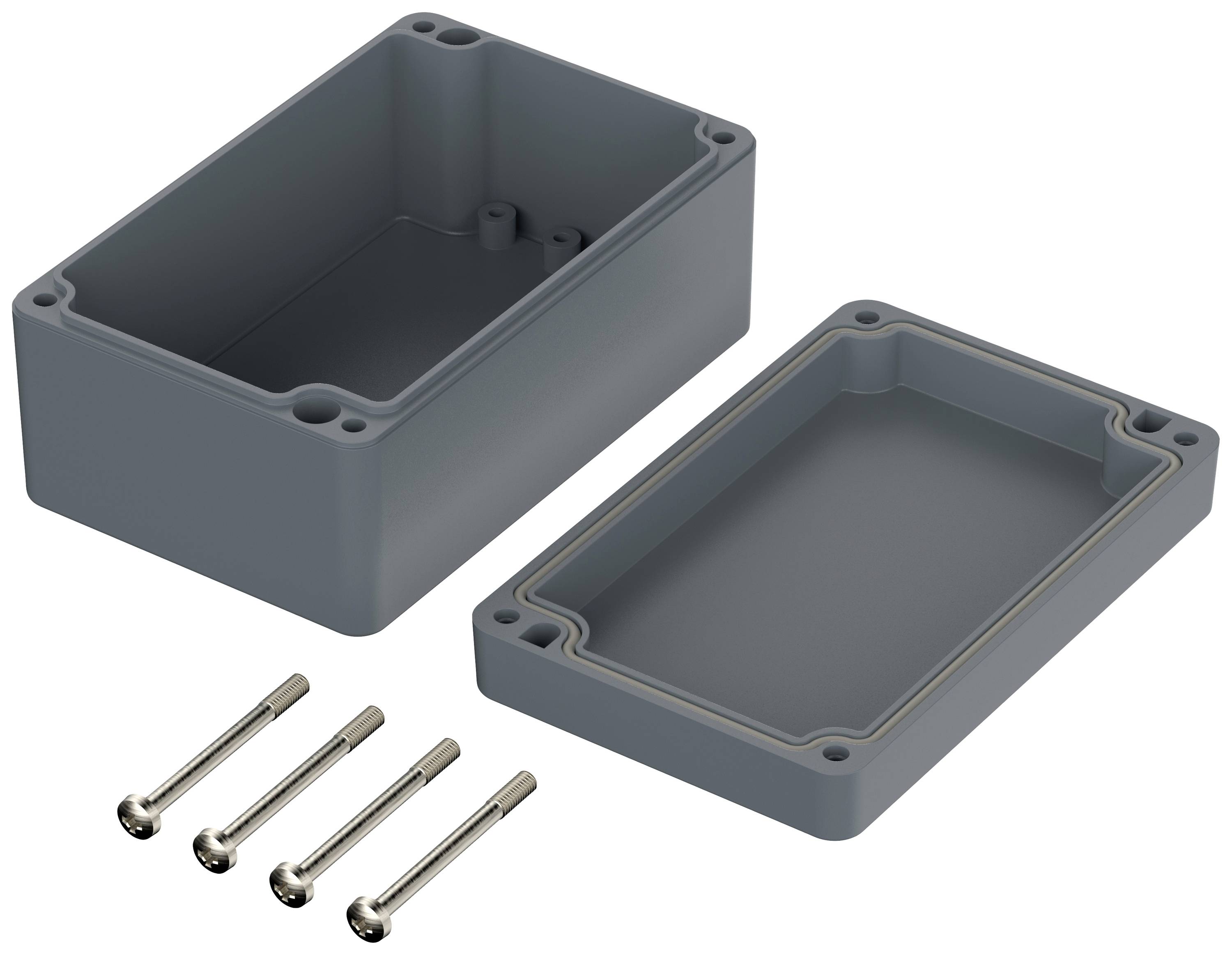 Bopla Polymas PK 110 38110000 Universal-Gehäuse 125 x 80 x 57 Polyamid Silber-Grau (RAL 7001) 1St.