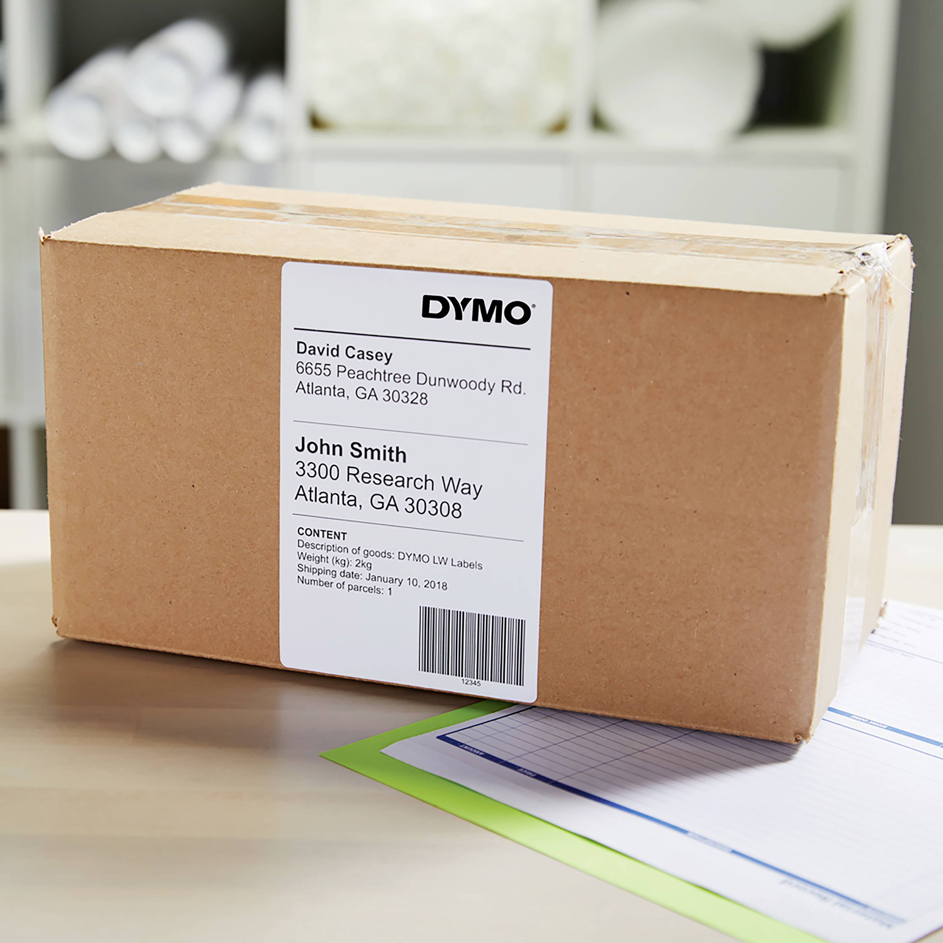 DYMO Etiketten Rolle S0904980 S0904980 159 x 104mm Papier Weiß 220 St. Permanent haftend Versand-Etiketten