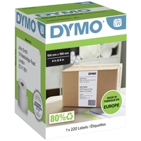 DYMO Etiketten Rolle S0904980 S0904980 159 x 104mm Papier Weiß 220 St. Permanent haftend Versand-Etiketten DYMO Etiketten Rolle S0904980 S0904980 159 x 104mm Papier Weiß 220 St. Permanent haftend Versand-Etiketten