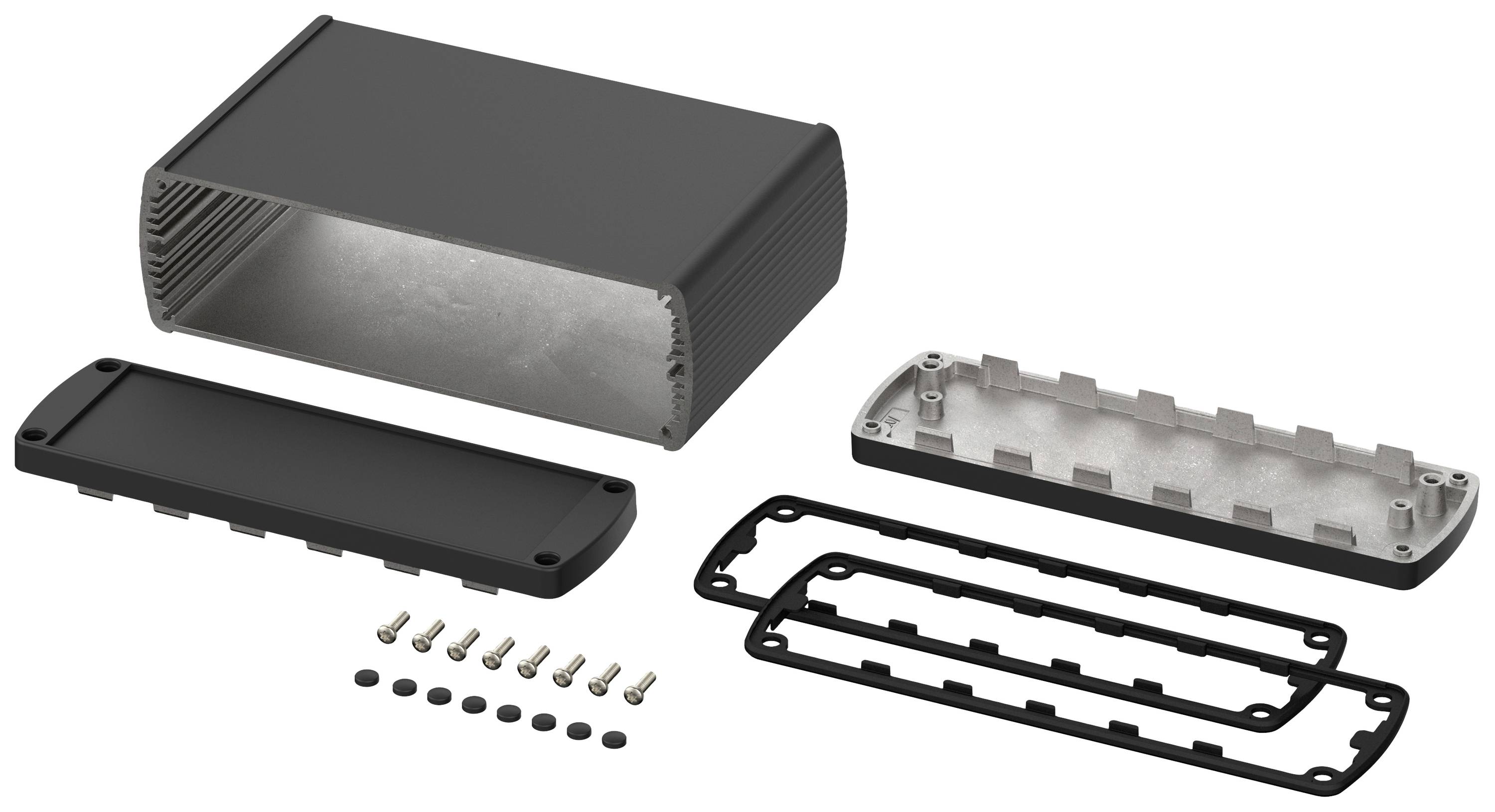 Bopla Alubos ABP 1600 84160100.MT5 Profil-Gehäuse 100 x 169 x 52 Aluminium Schwarz 1St.