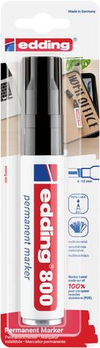 Edding 800 4-800-1-1001 Permanentmarker Schwarz wasserfest: Ja