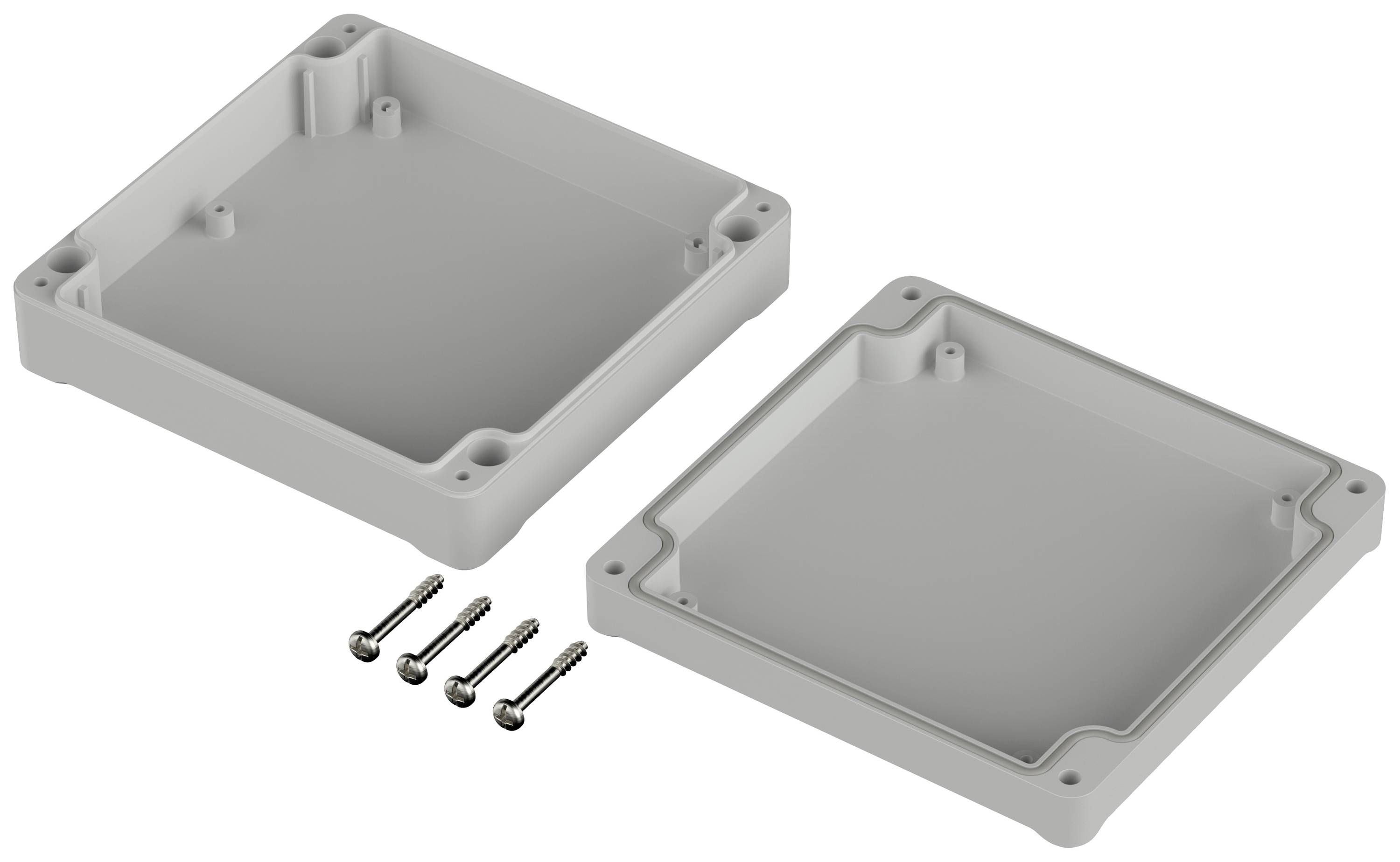 Bopla EUROMAS ET 213F 63213200 Industrie-Gehäuse 122 x 120 x 37 ABS Hellgrau 1St.