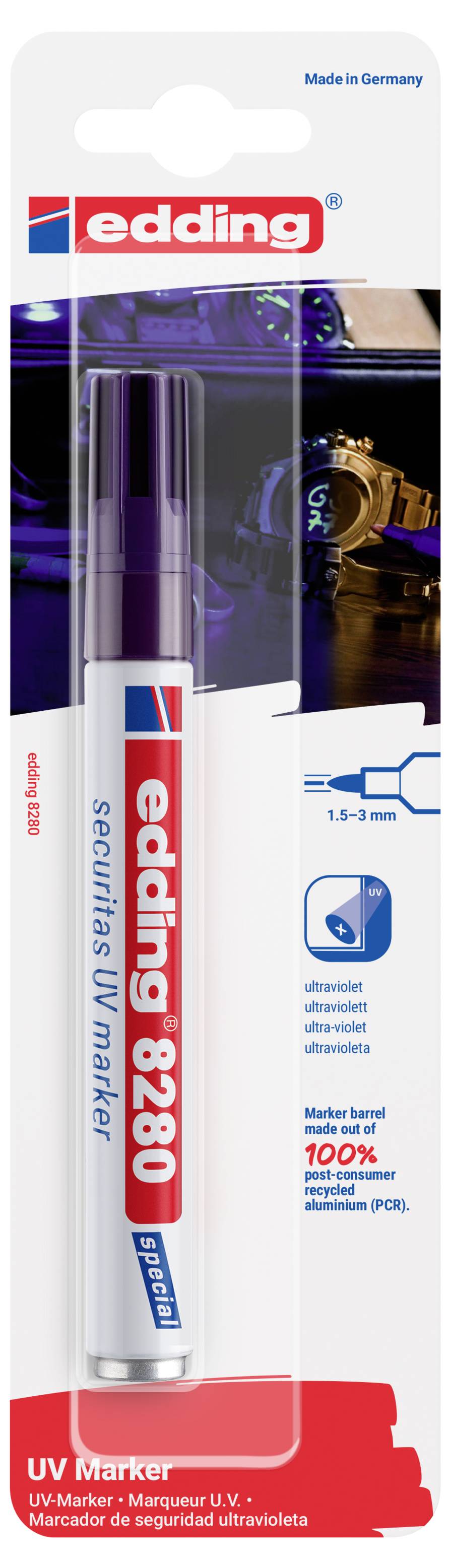 Edding 8280 4-8280-1-1100 UV Marker Farblos 1.5 mm, 3mm