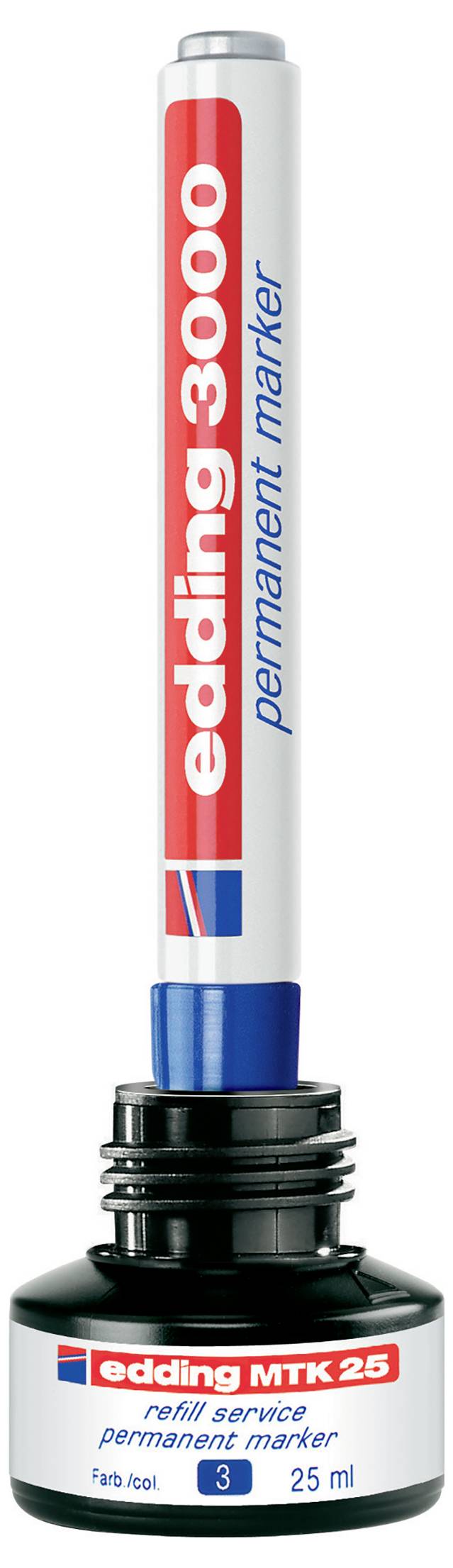 Edding 3000 4-3000-1-1001 Permanentmarker Schwarz wasserfest: Ja