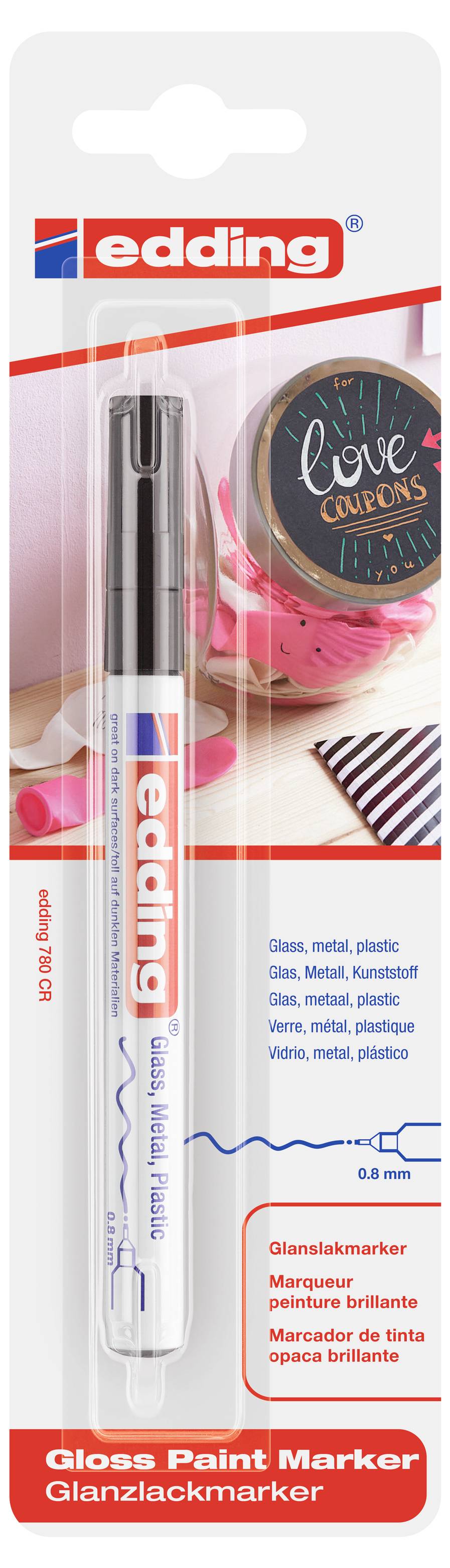 Edding 780 paint marker 4-780-1-1001 Lackmarker Schwarz 0.8mm