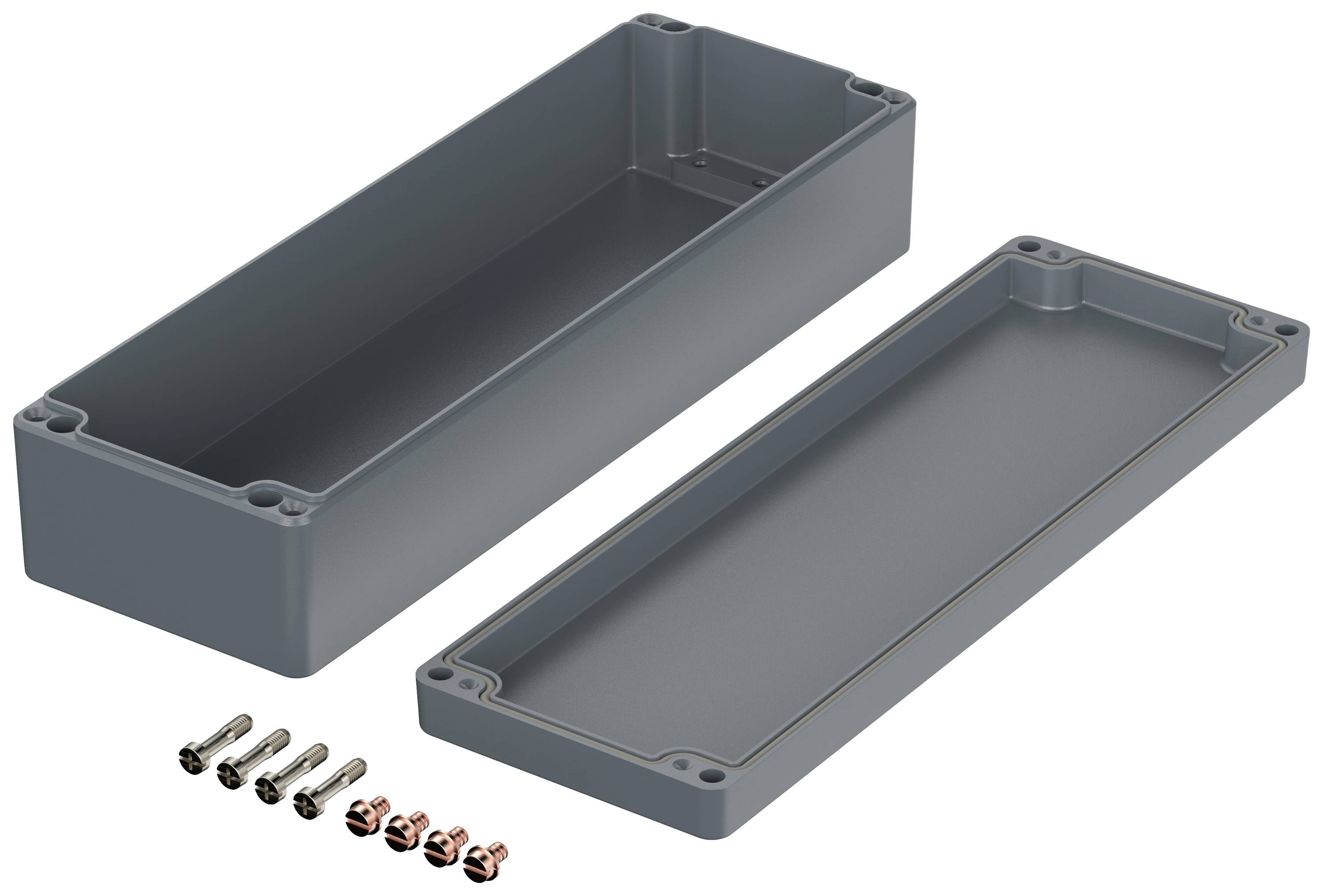 Bopla EUROMAS A 124 01124000 Industrie-Gehäuse 360 x 120 x 81 Aluminium Silber-Grau (RAL 7001) 1 St.