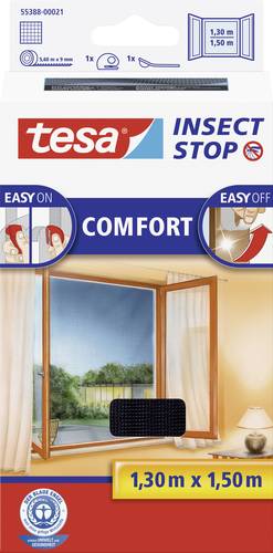 TESA Insect Stop Comfort 55388-21 Fliegengitter (L x B) 1300mm x 1500mm Anthrazit 1St.