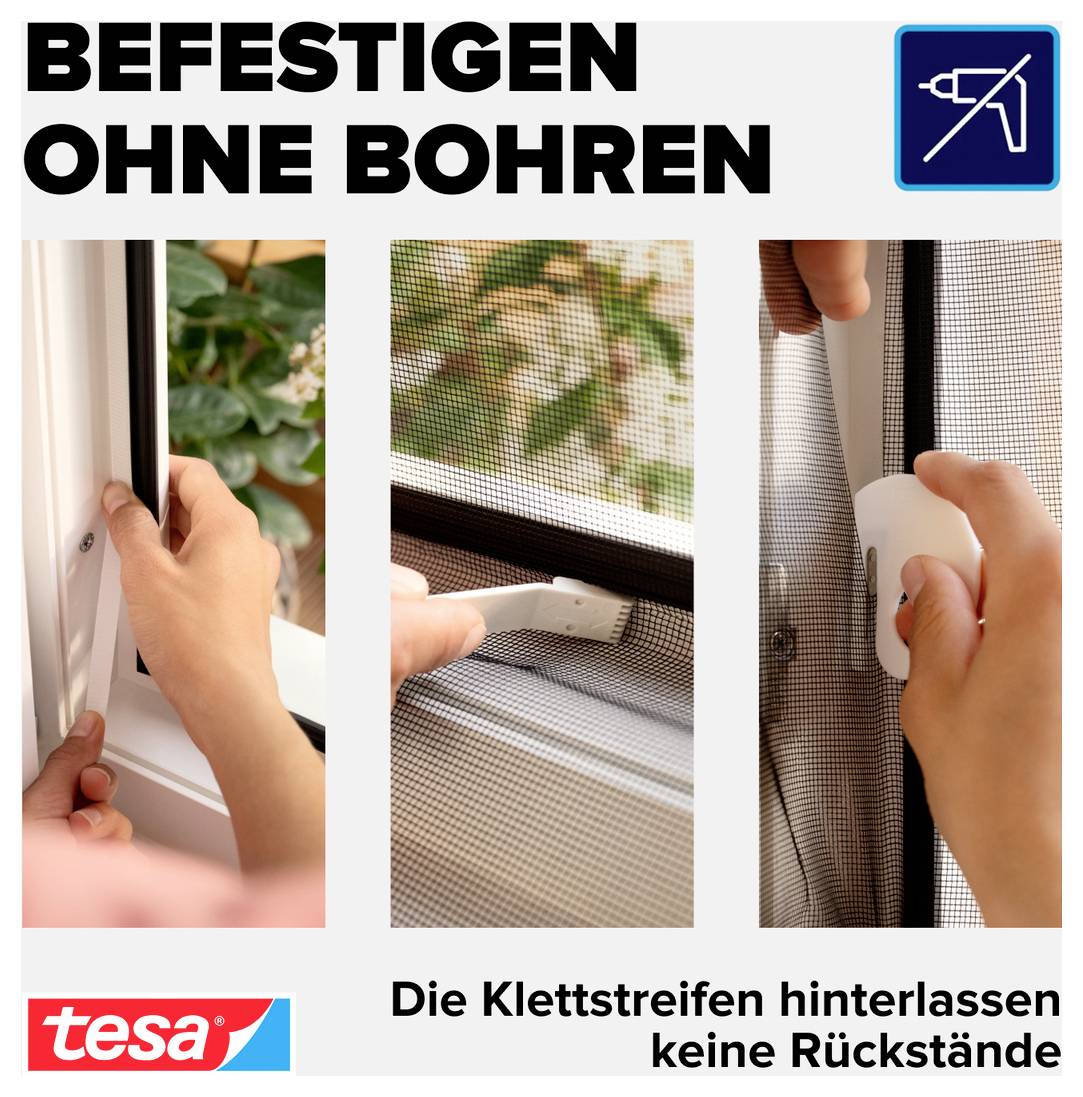 tesa COMFORT 55918-00021-00 Fliegengitter (B x H) 1200 mm x 2400 mm Anthrazit 1 St.