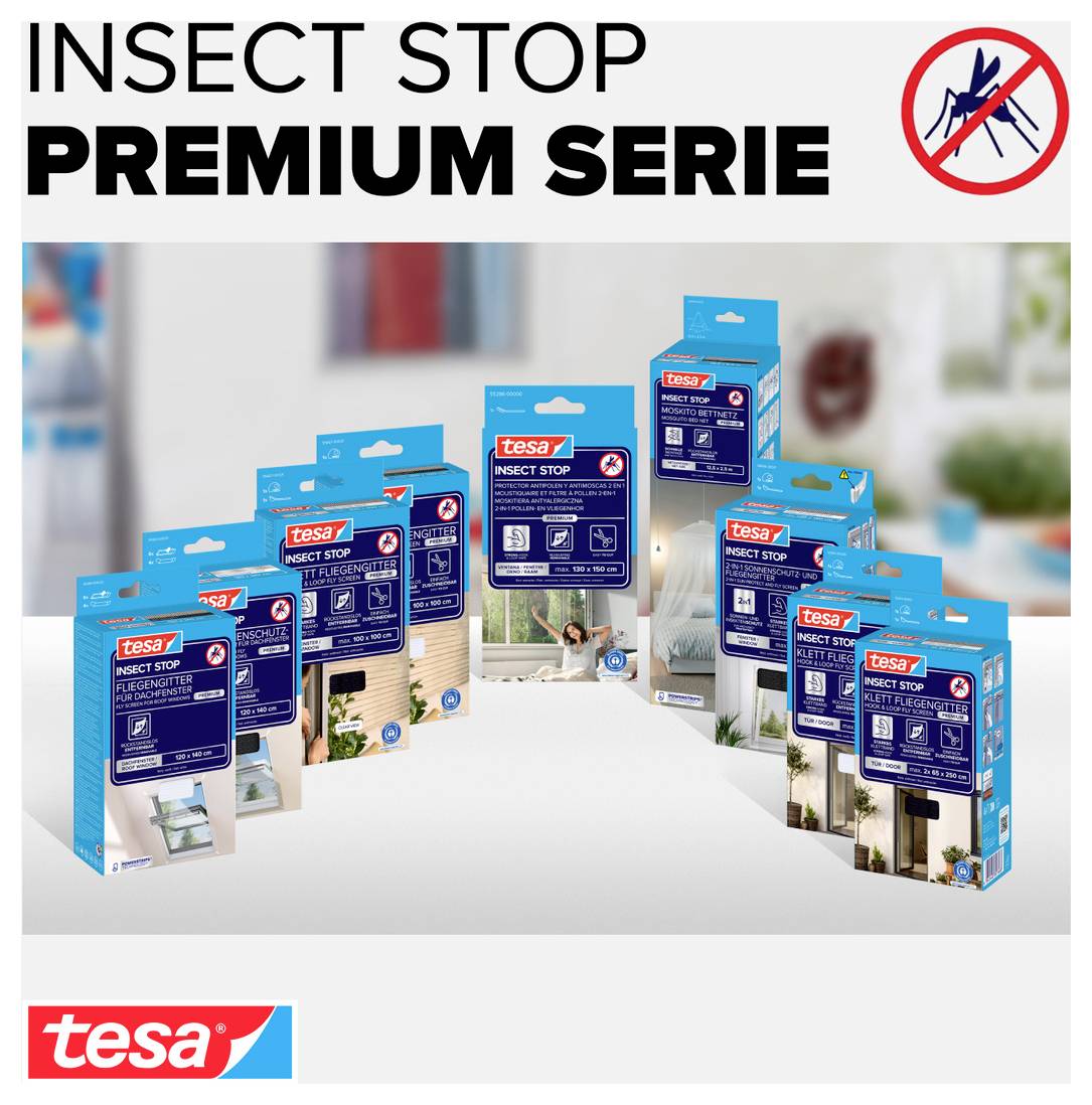 tesa COMFORT 55918-00021-00 Fliegengitter (B x H) 1200 mm x 2400 mm Anthrazit 1 St.