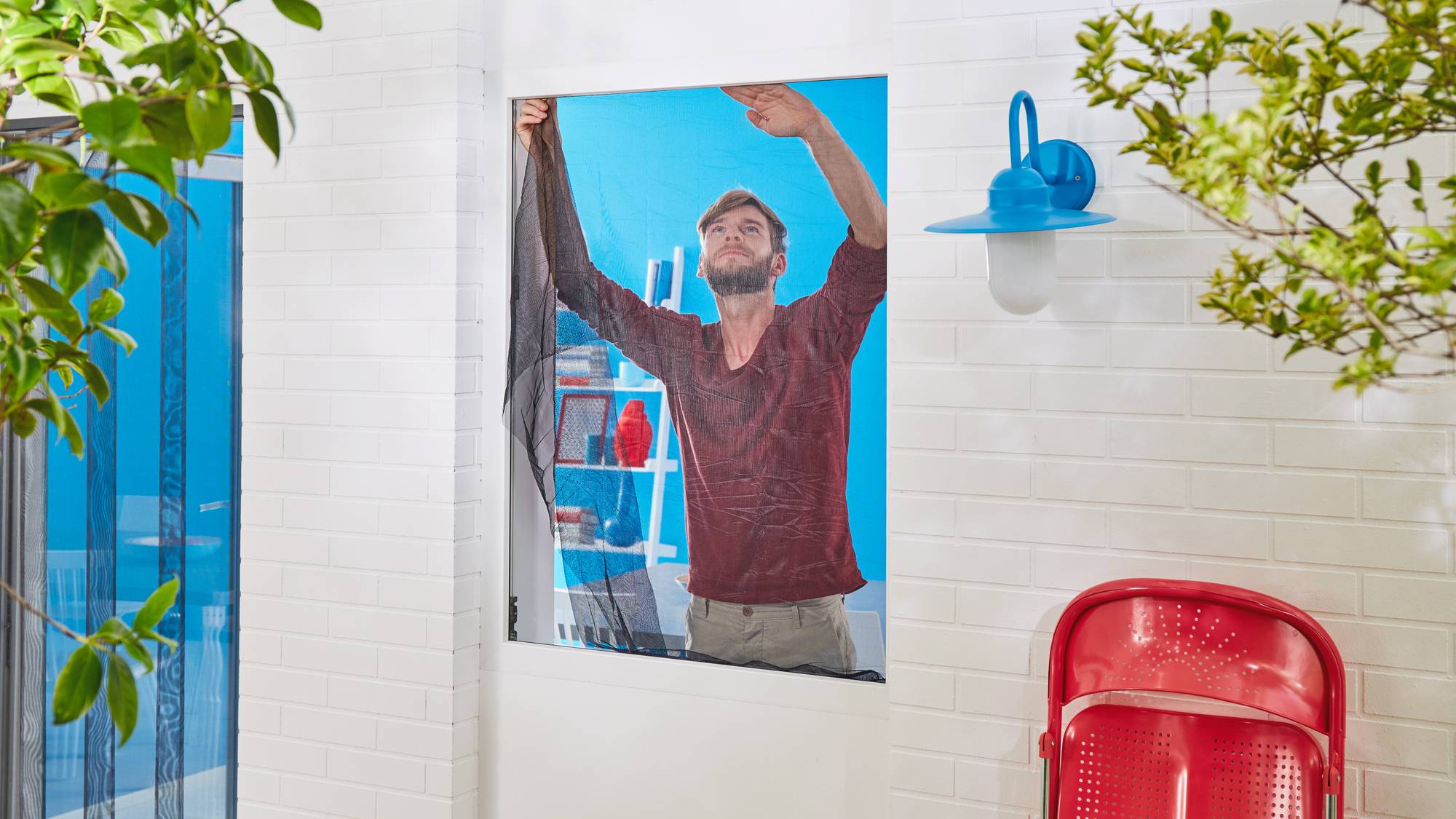 tesa STANDARD 55680-00000-02 Fliegengitter (B x H) 1800 mm x 1500 mm Weiß 1 St.