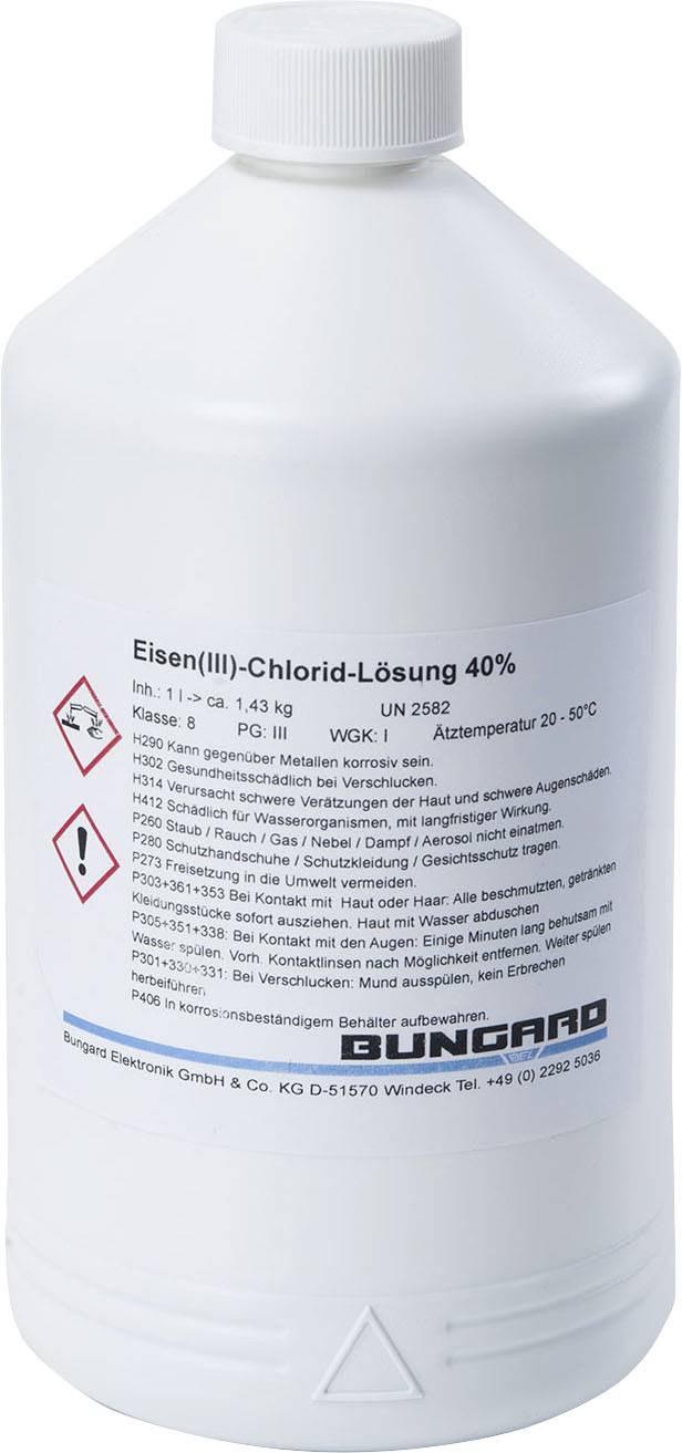Bungard FE3CL Eisen 3 Chlorid Inhalt 1 l