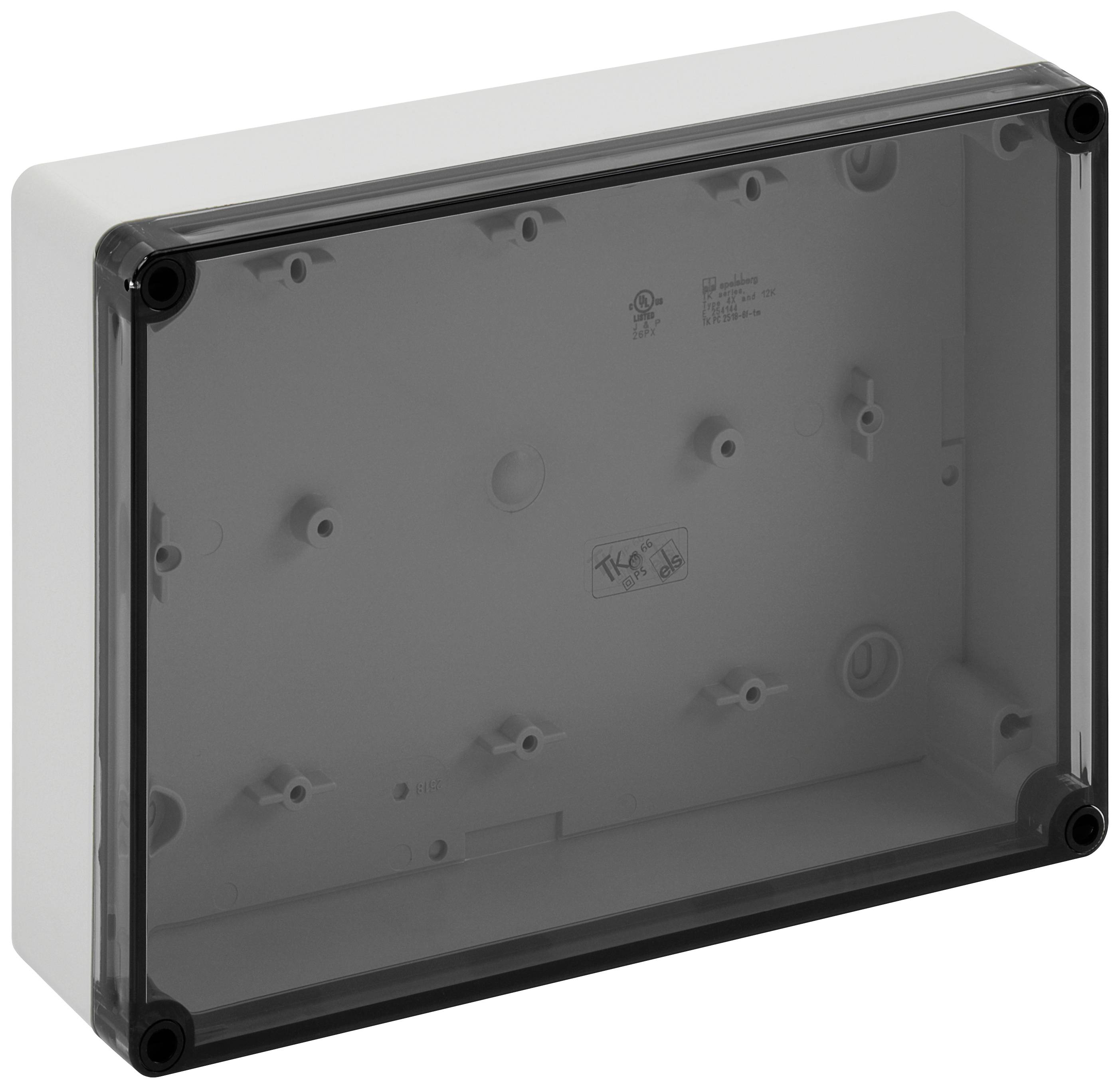 Spelsberg TK PS 2518-6f-t Installations-Gehäuse 254 x 180 x 63 Polycarbonat, Polystyrol (EPS) Lichtgrau (RAL 7035) 1St.