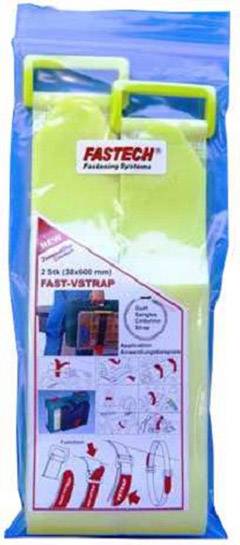 FASTECH® 690-777-Bag Klettband mit Gurt Haft- und Flauschteil (L x B) 600mm x 38mm Neongelb 2St.