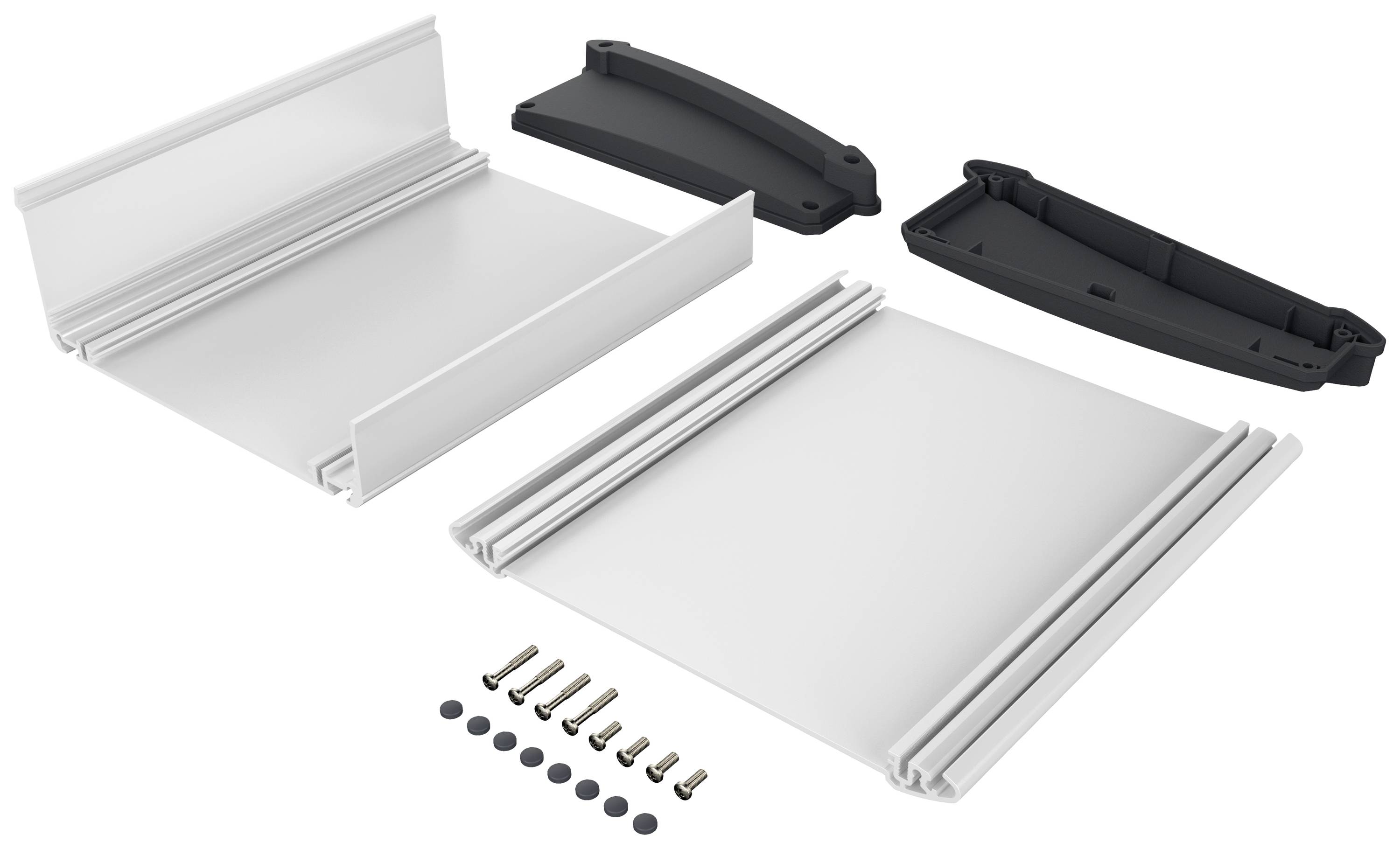 Bopla ALU-TOPLINE ATPH 1865-200 Pult-Gehäuse (L x B x H) 200 x 181 x 68mm Aluminium, ABS Graphitgrau (RAL 7024), Natur 1St.