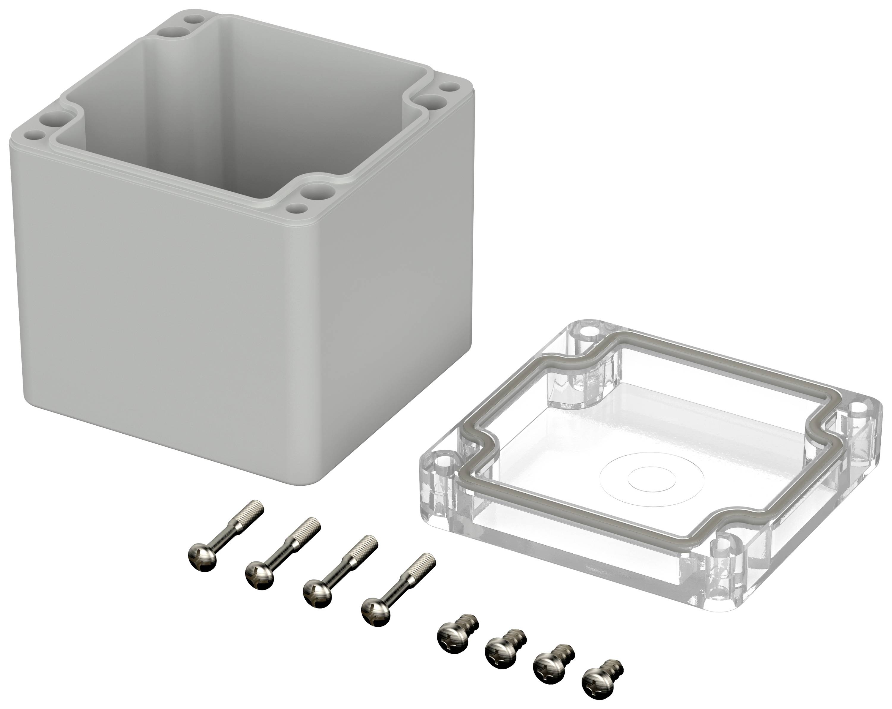 Bopla EUROMAS M 225G 02225100 Industrie-Gehäuse 82 x 80 x 85 Polycarbonat Lichtgrau (RAL 7035) 1St.