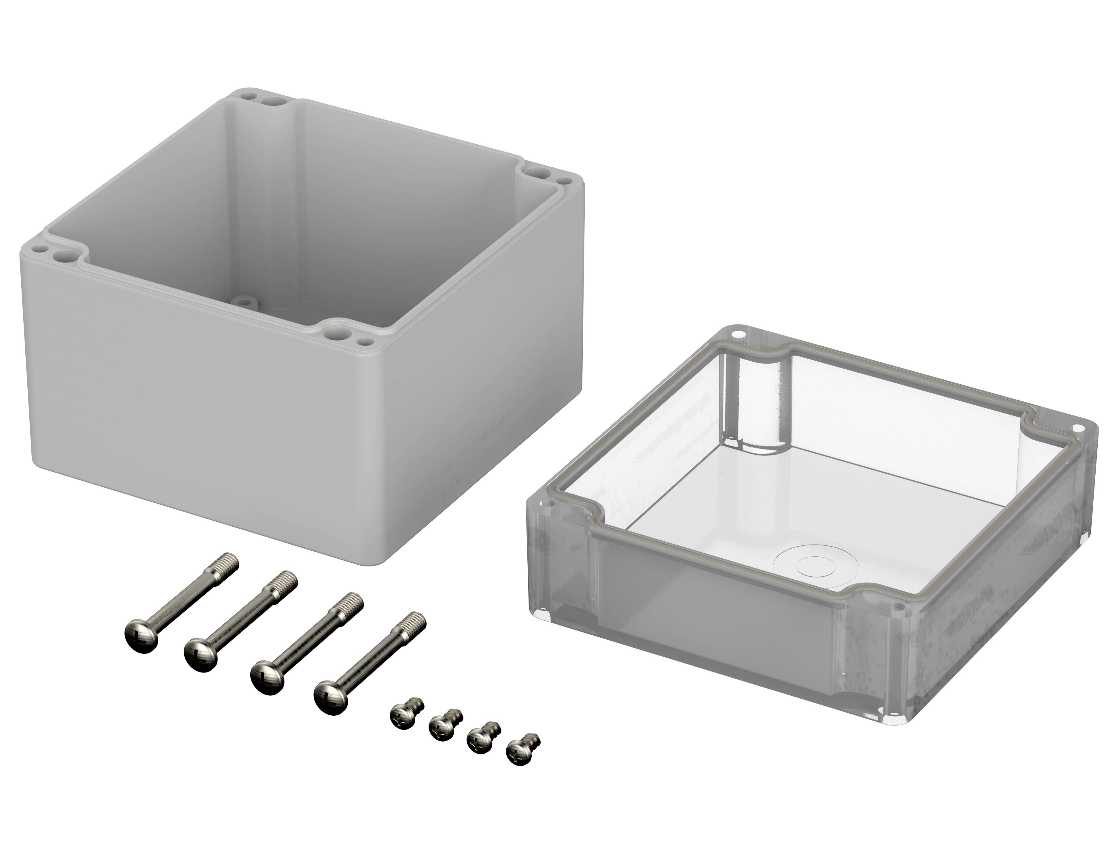 Bopla EUROMAS M 228G 02228100 Industrie-Gehäuse 122 x 120 x 105 Polycarbonat Lichtgrau (RAL 7035) 1St.