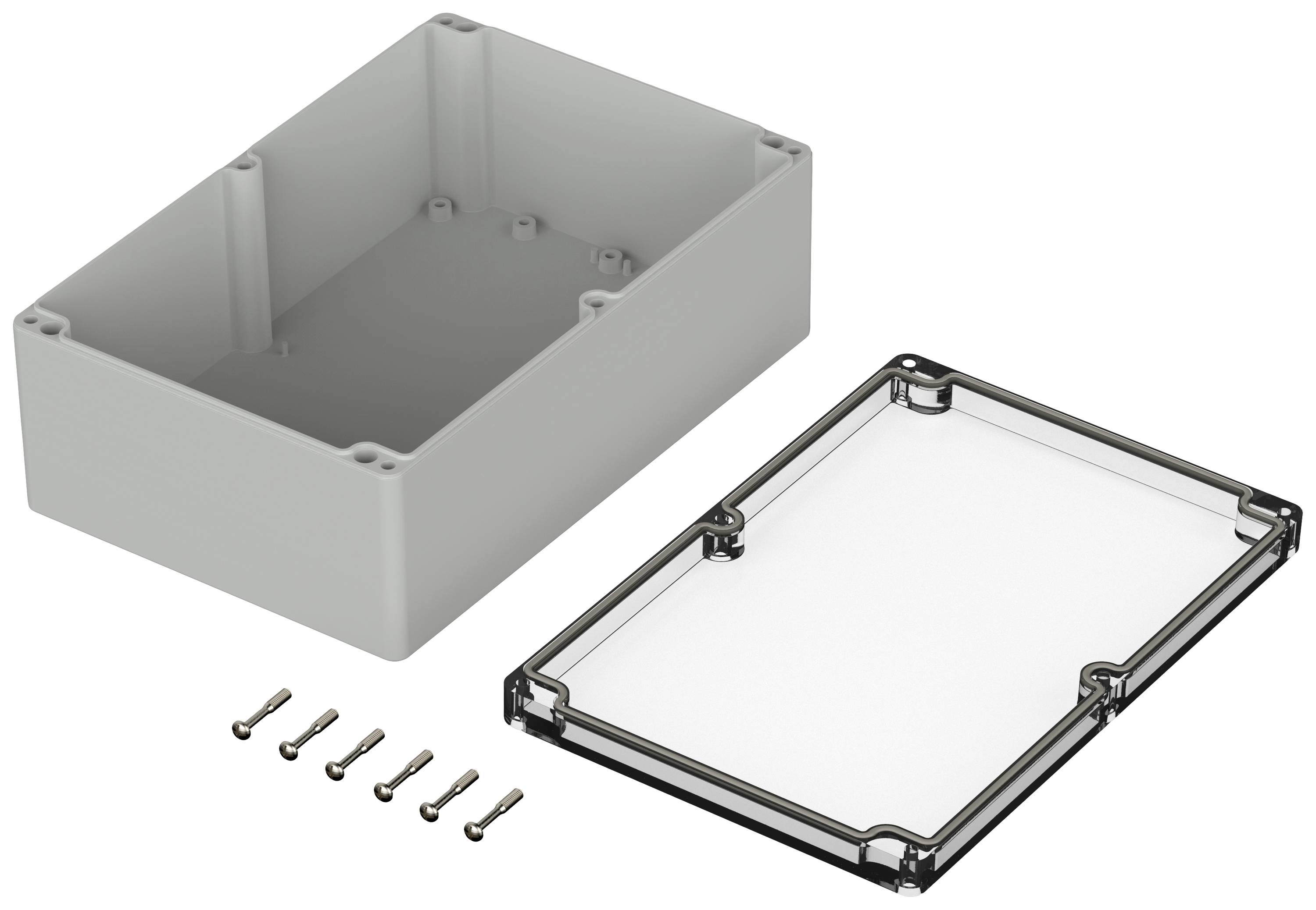 Bopla EUROMAS M 2401G 02240300 Industrie-Gehäuse 240 x 160 x 90 Polycarbonat Lichtgrau (RAL 7035) 1St.