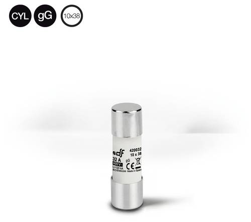 df Electric 420004 420004 Feinsicherung (Ø x L) 10.3 mm x 38 mm 4 A 500 V Flink -F- Inhalt