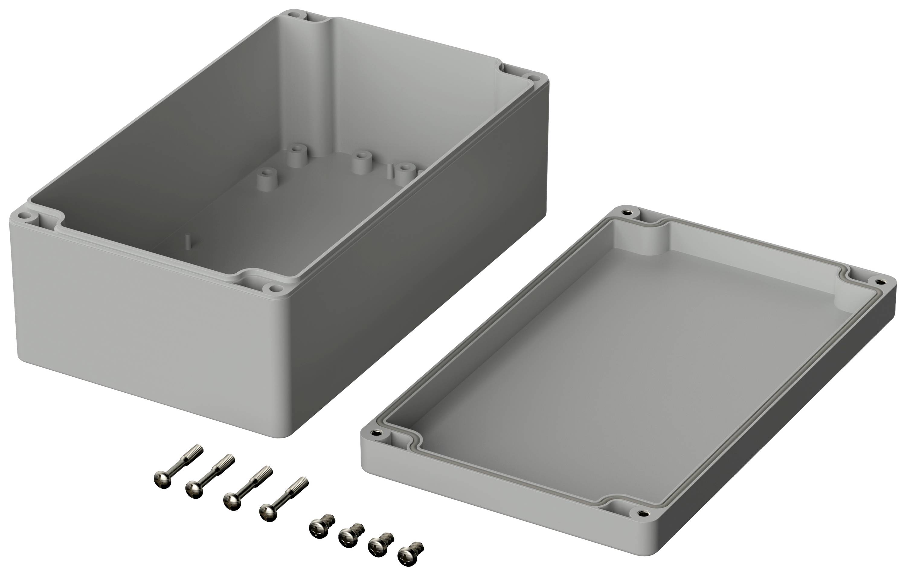 Bopla EUROMAS M 221 VO 02221094 Industrie-Gehäuse 200 x 120 x 75 Polycarbonat V0 Lichtgrau (RAL 7035) 1St.
