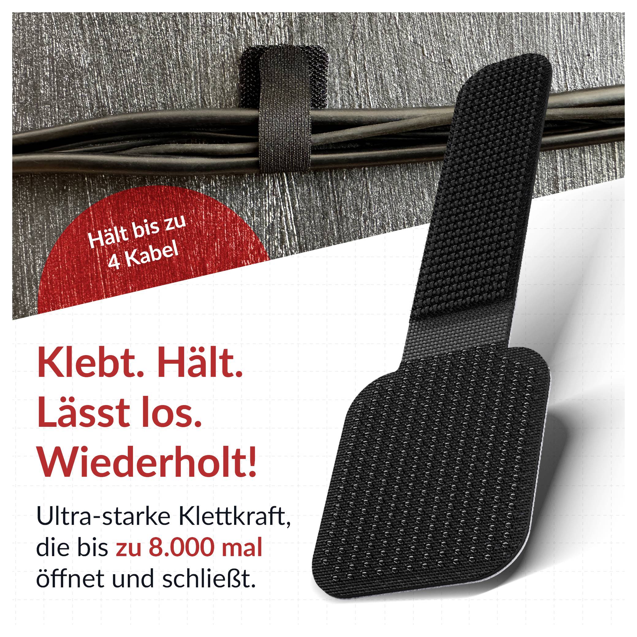 Label the Cable LTC WALL STRAPS 3110 10 St. Schwarz