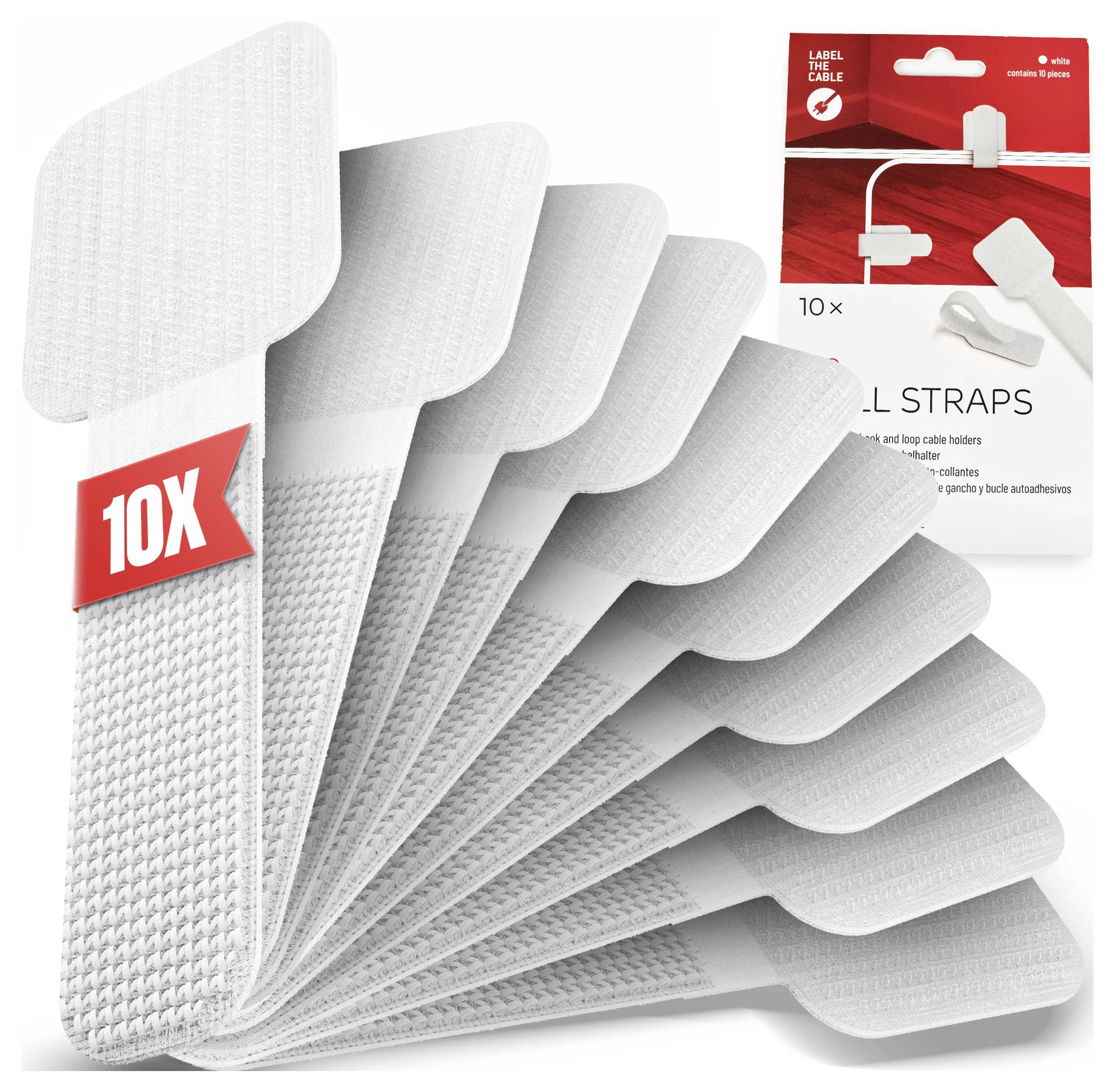 Label the Cable LTC WALL STRAPS LTC 3120 10 St. Weiß