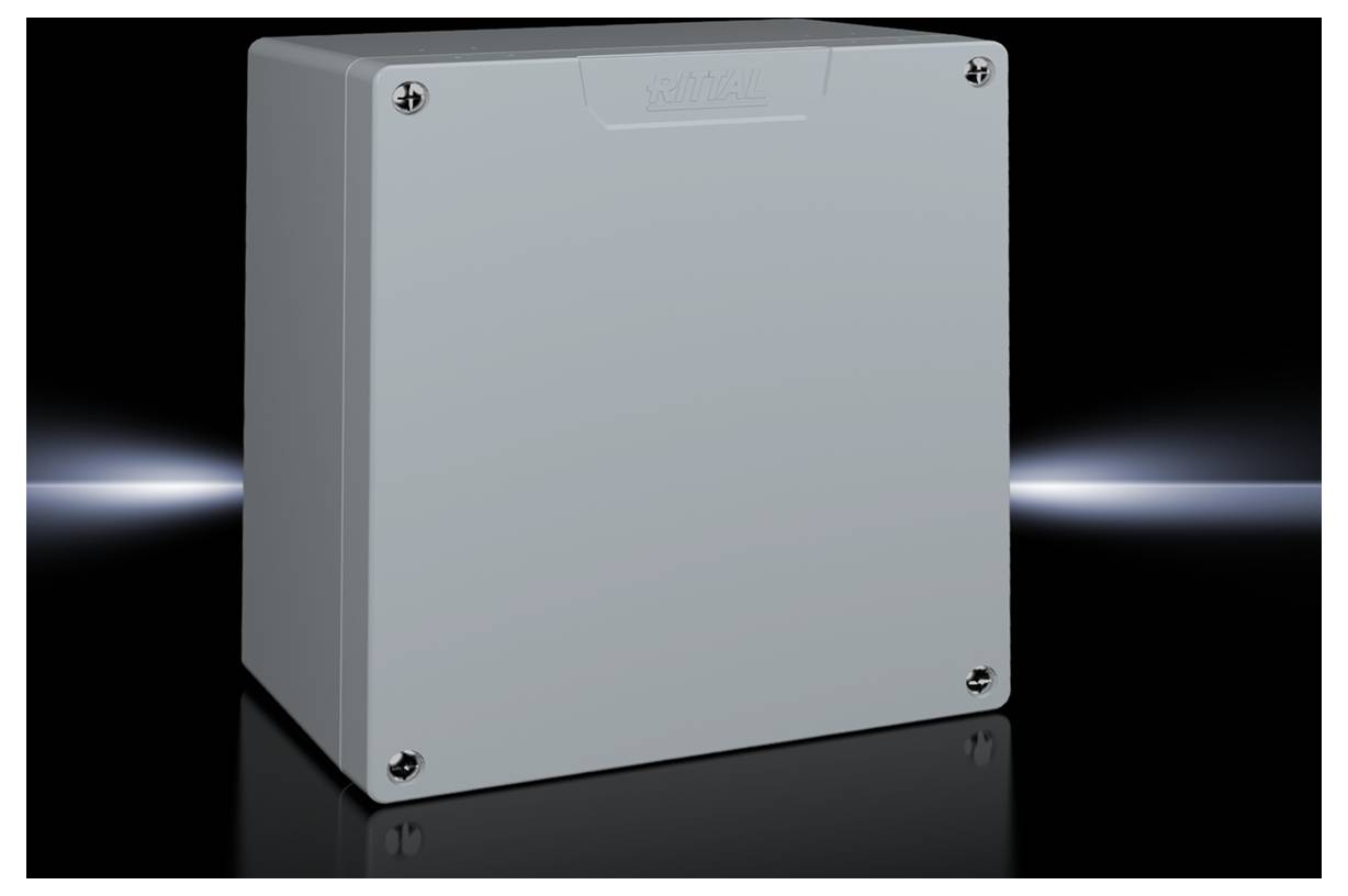 Rittal GA 9116210 9116.210 Universal-Gehäuse 202 x 111 x 232 Aluminium Grau (RAL 7001) 1St.