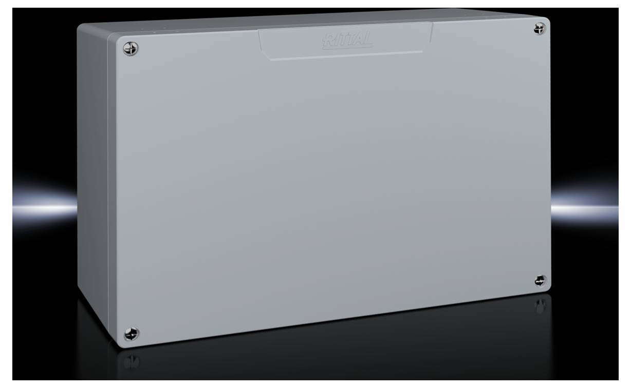 Rittal GA 9118210 9118.210 Universal-Gehäuse 334 x 111 x 233 Aluminium Grau (RAL 7001) 1St.