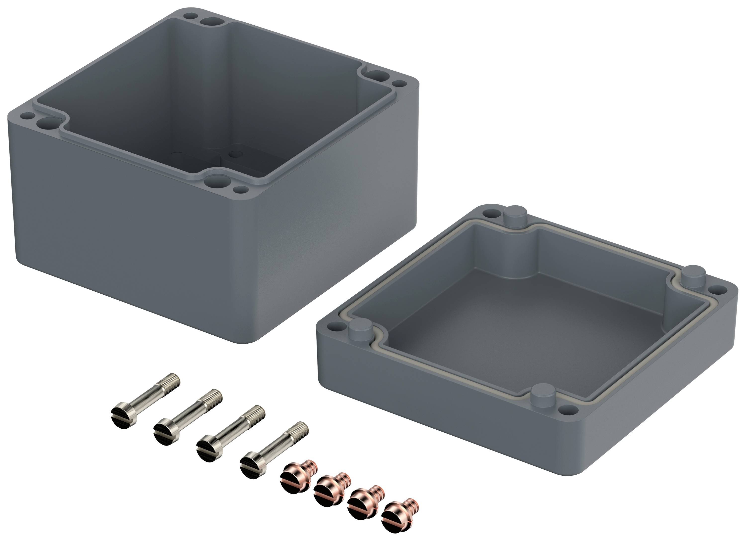 Bopla EUROMAS P 332 4332000 Industrie-Gehäuse 122 x 120 x 91 Glasfaserverstärkter Polyester Fehgrau