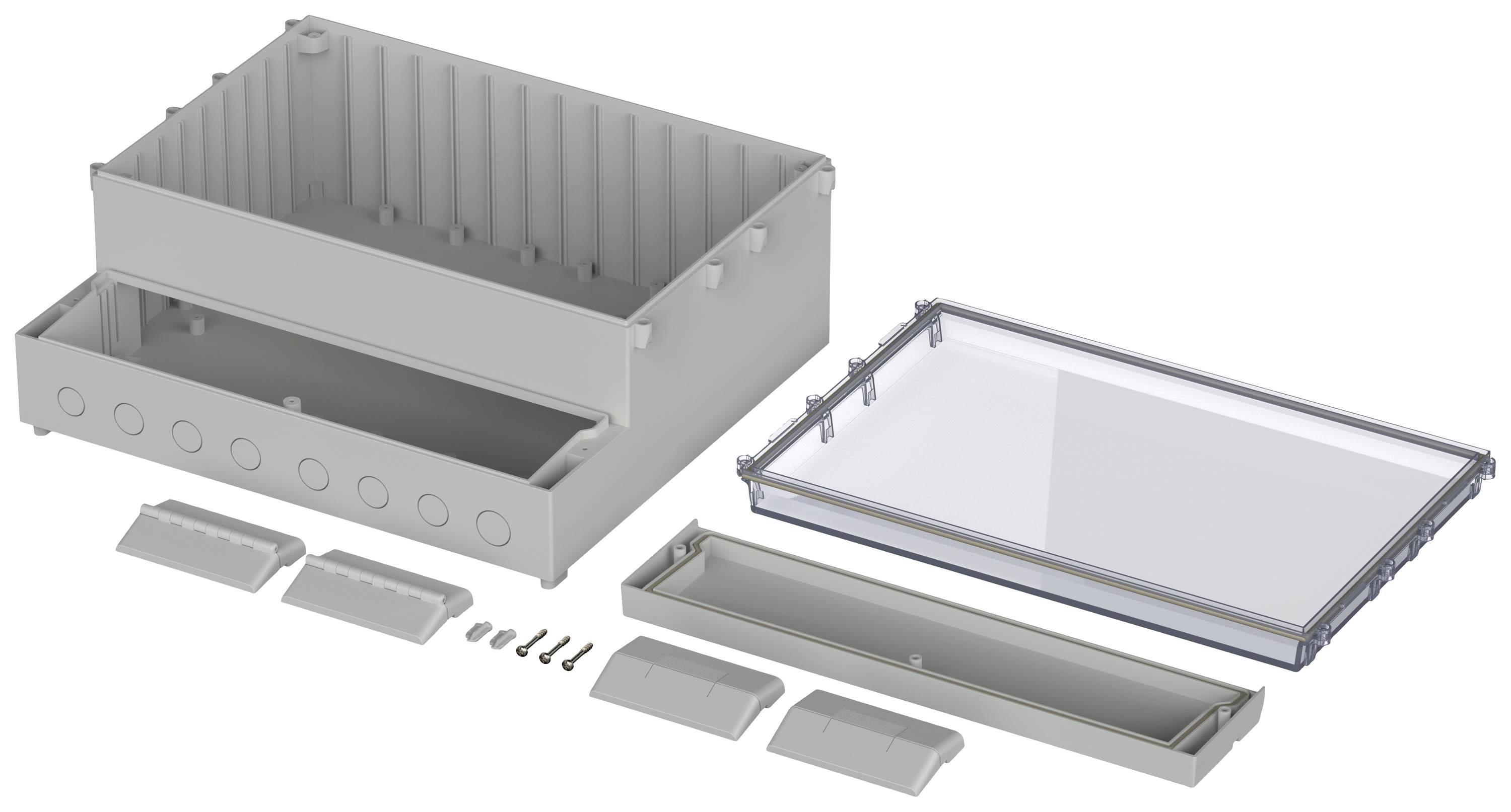 Bopla REGLOCARD RCP 4000 Wand-Gehäuse 363.4 x 318.6 x 150 ABS, Polycarbonat Hellgrau 1St.