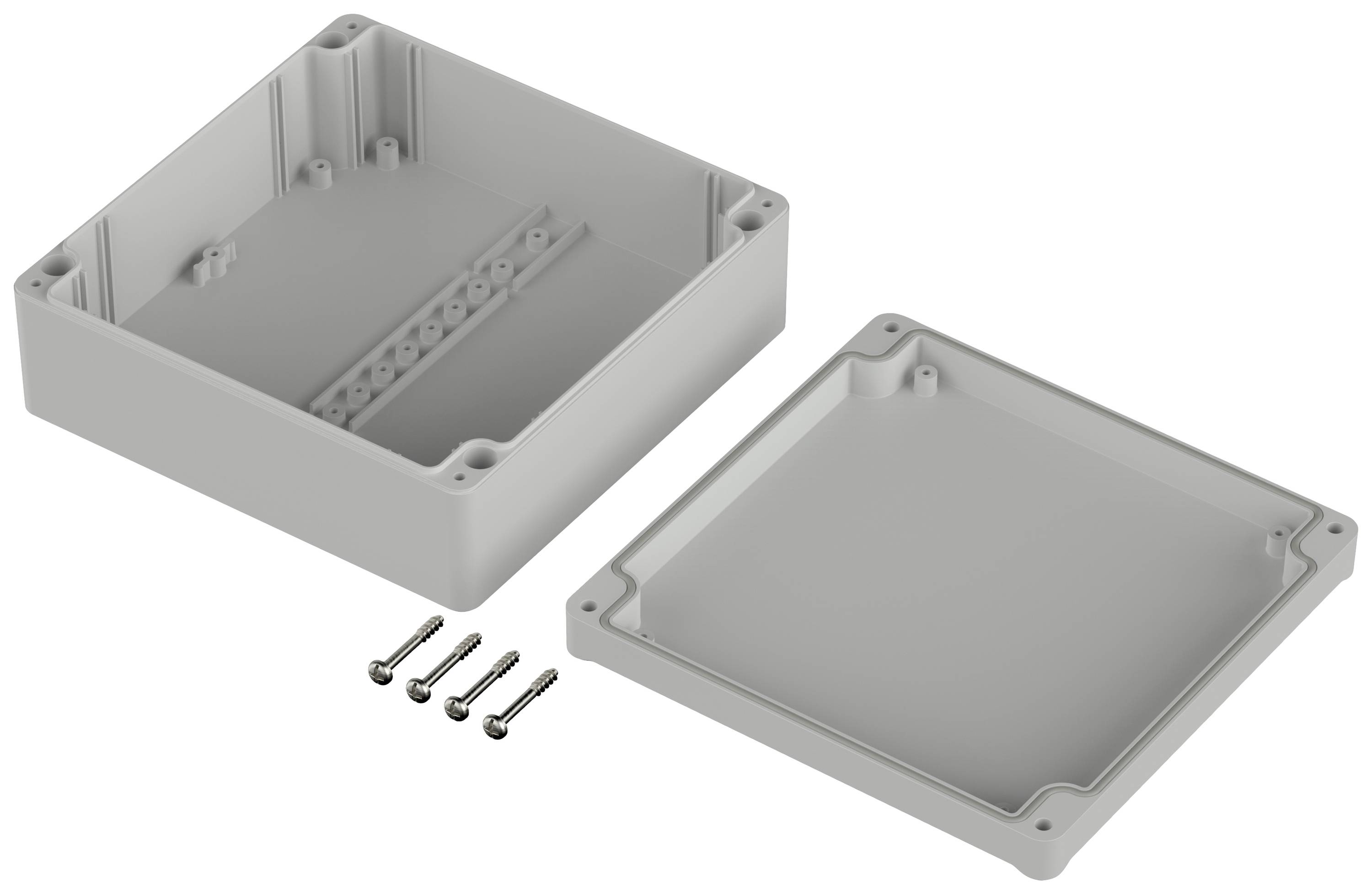 Bopla EUROMAS EM 218 F-LP 62218400 Outdoor-Gehäuse 150 x 150 x 57 Polycarbonat Hellgrau 1St.